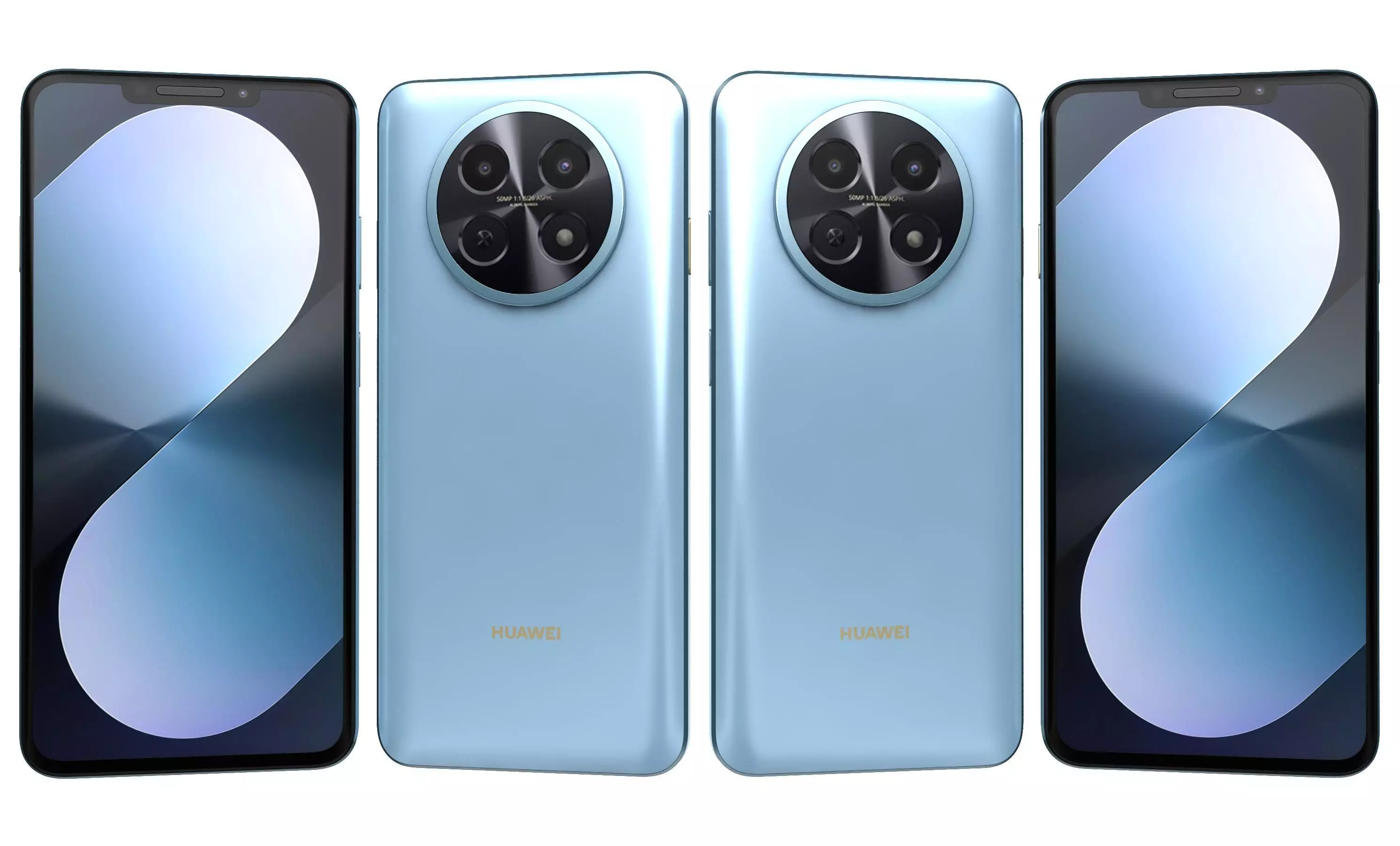 Huawei Nova 14i Specs Blue 3D model_23