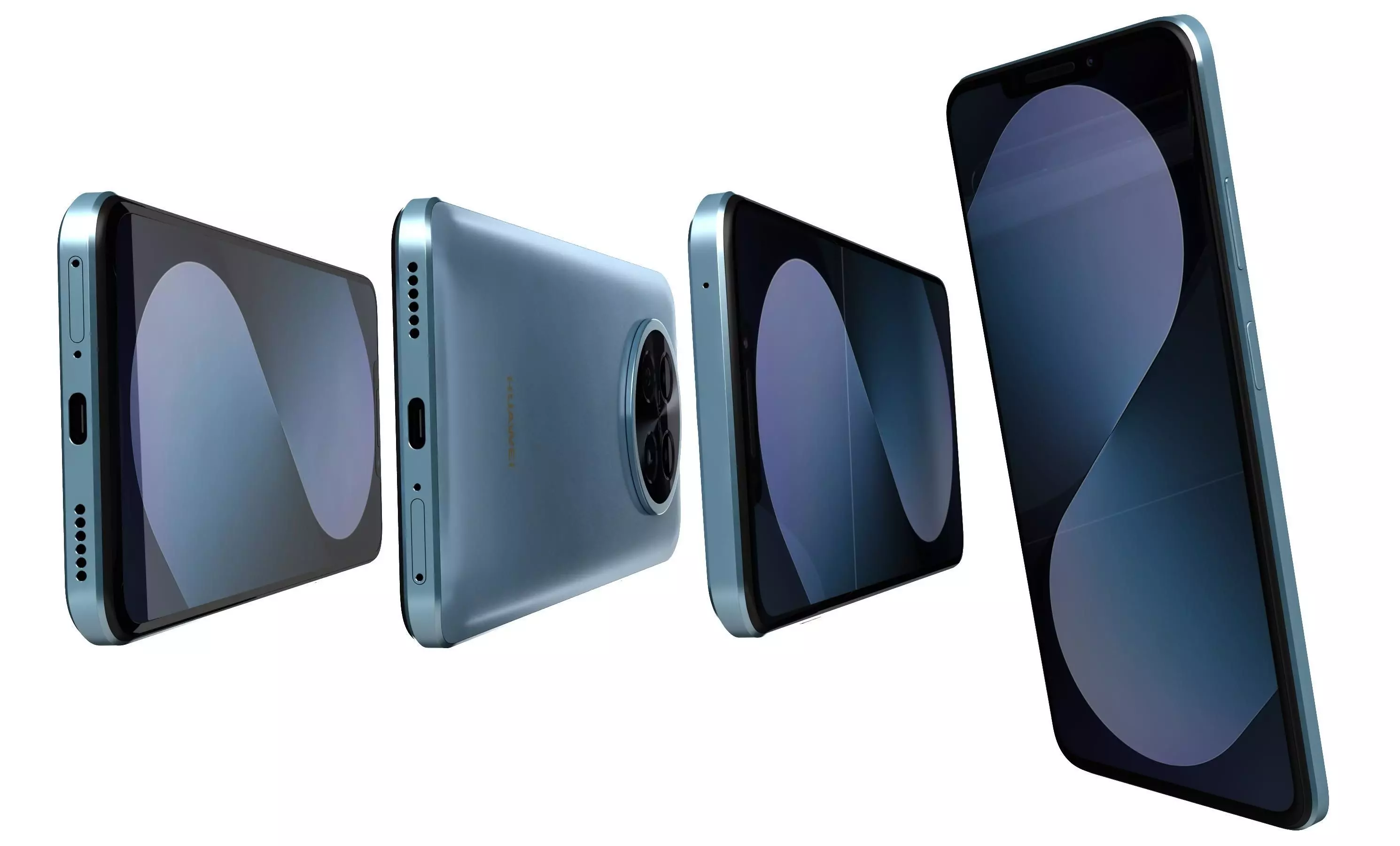 Huawei Nova 14i Specs Blue 3D model_7