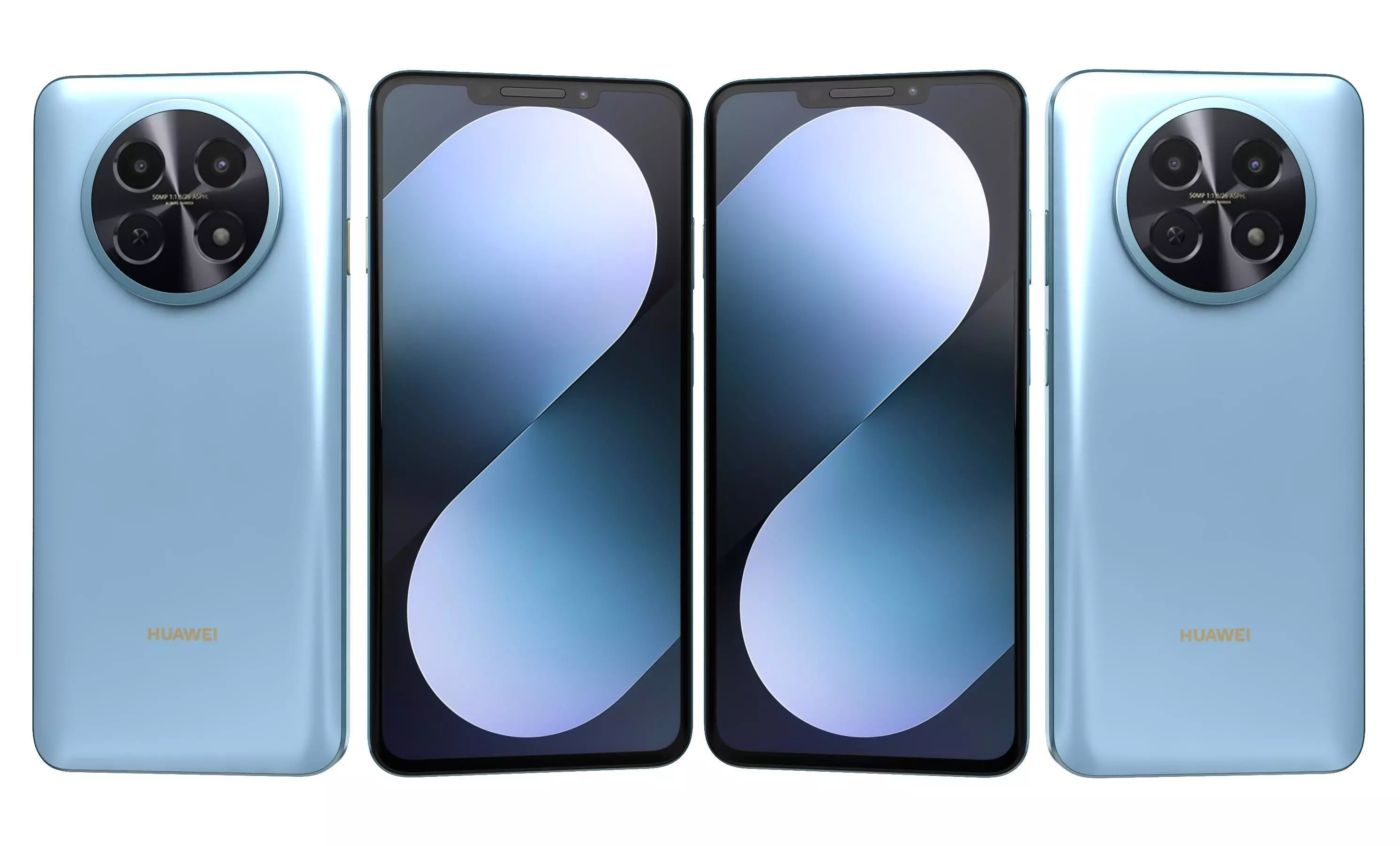 Huawei Nova 14i Specs Blue 3D model_31