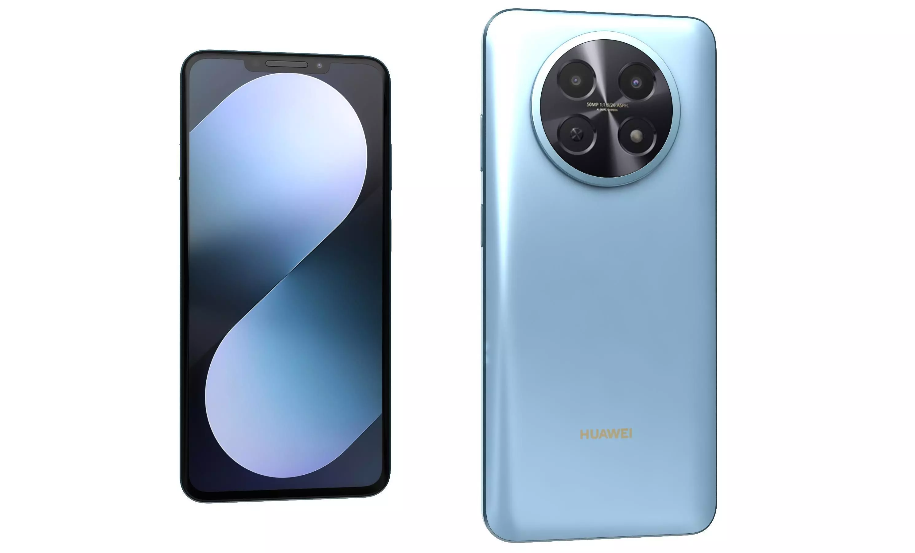 Huawei Nova 14i Specs Blue 3D model_0