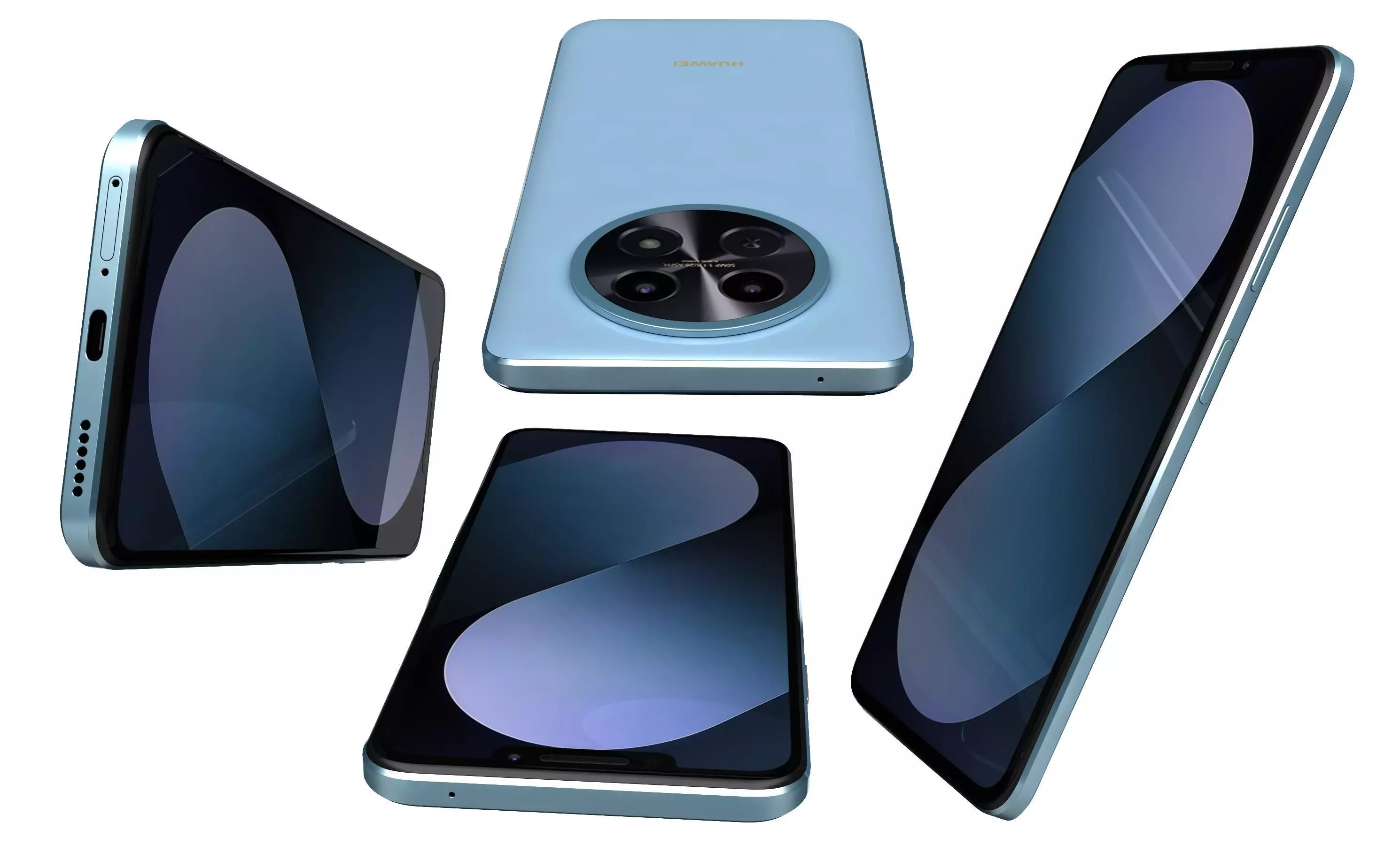 Huawei Nova 14i Specs Blue 3D model_8