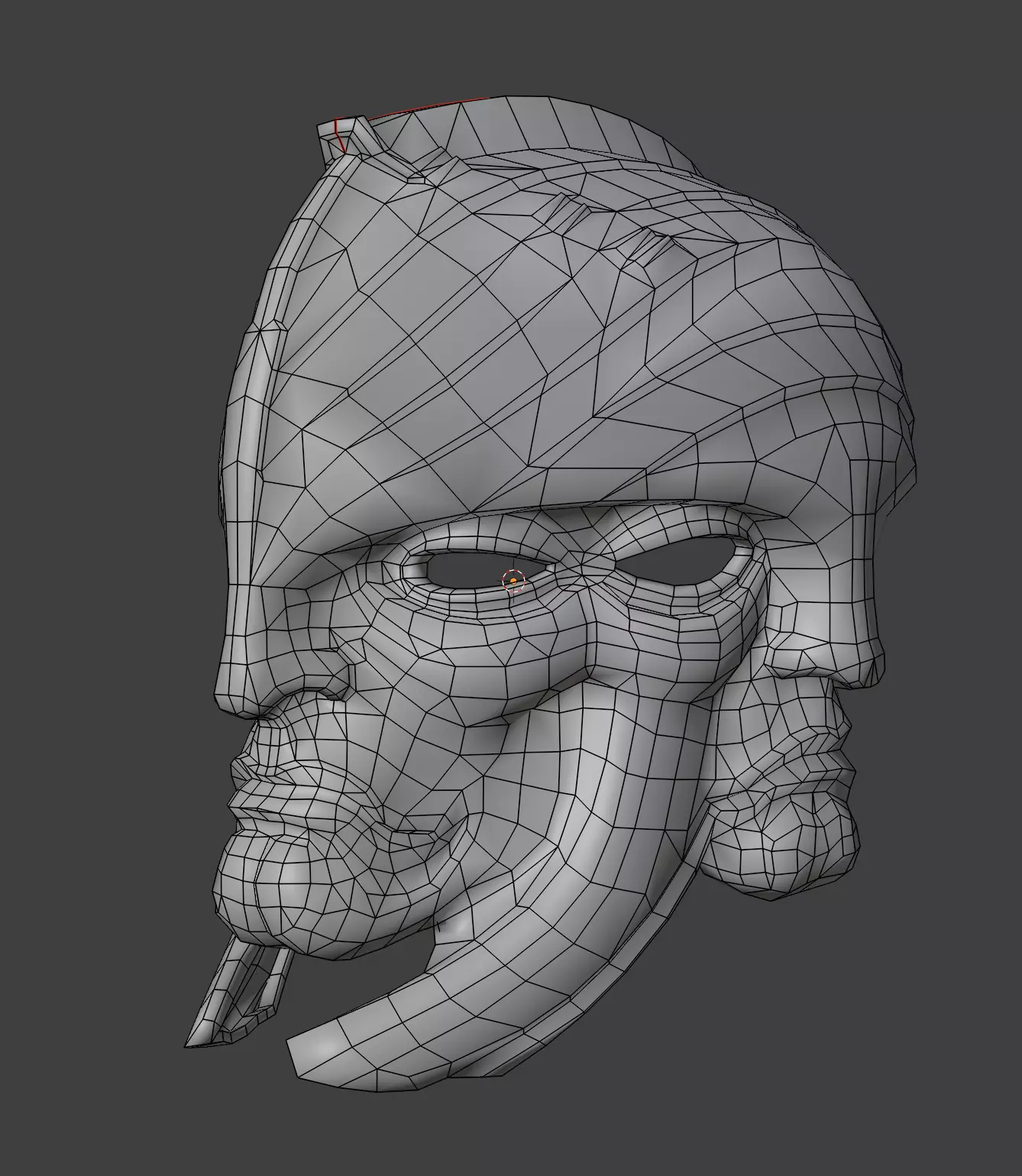 Medieval Fantasy Mask Low Poly PBR Low-poly 3D model_3