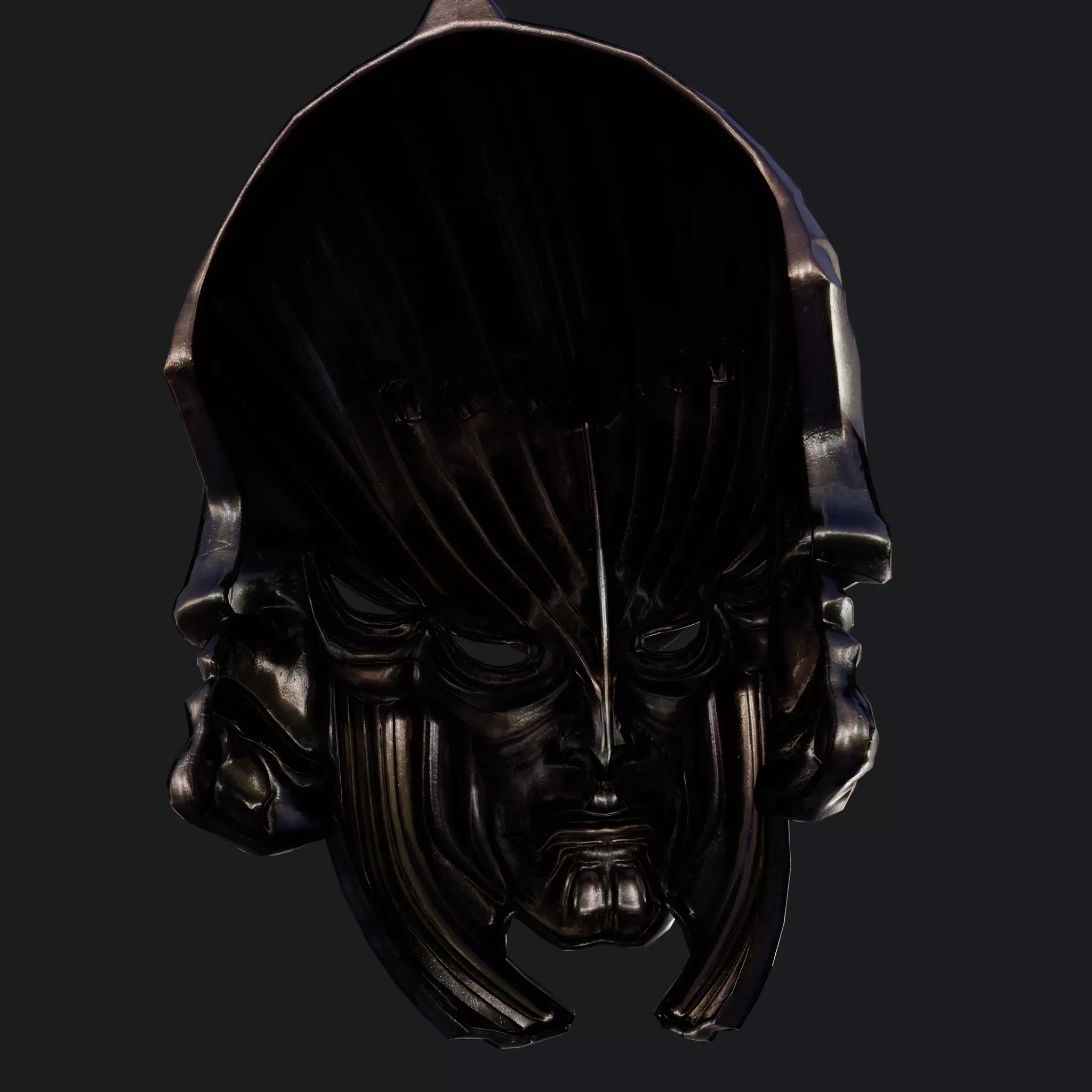 Medieval Fantasy Mask Low Poly PBR Low-poly 3D model_17