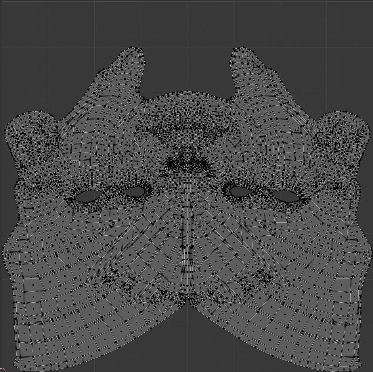 Medieval Fantasy Mask Low Poly PBR Low-poly 3D model_4