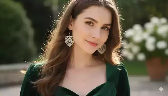 Floral Heart Pendant Jewelry Art