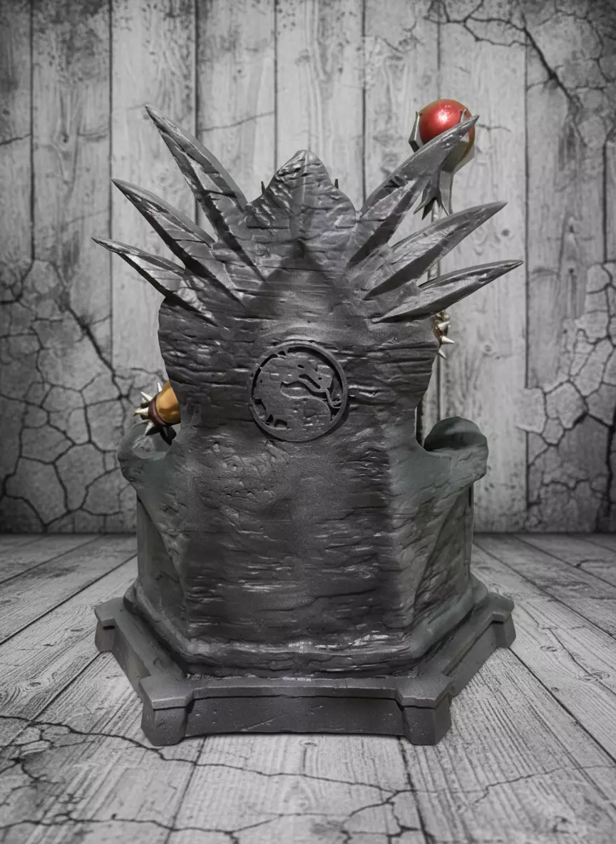 Shao Kahn with Throne from Mortal Kombat 2 game 3 Scales 3D print model_5