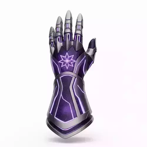 Cosmic Cybernetic Gauntlet 3D Model Galactic Power Fist