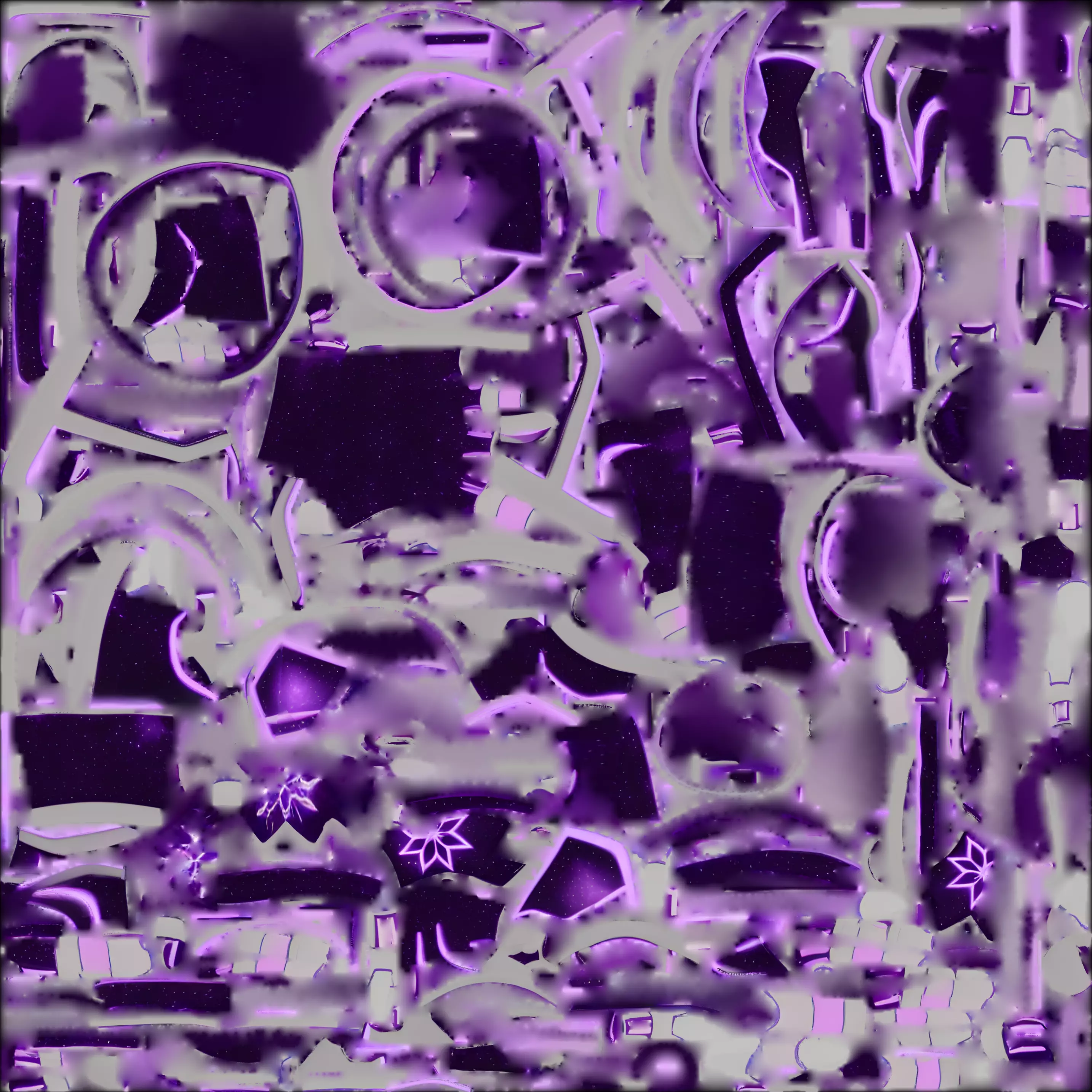 Cosmic Cybernetic Gauntlet 3D Model Galactic Power Fist Low-poly 3D model_1