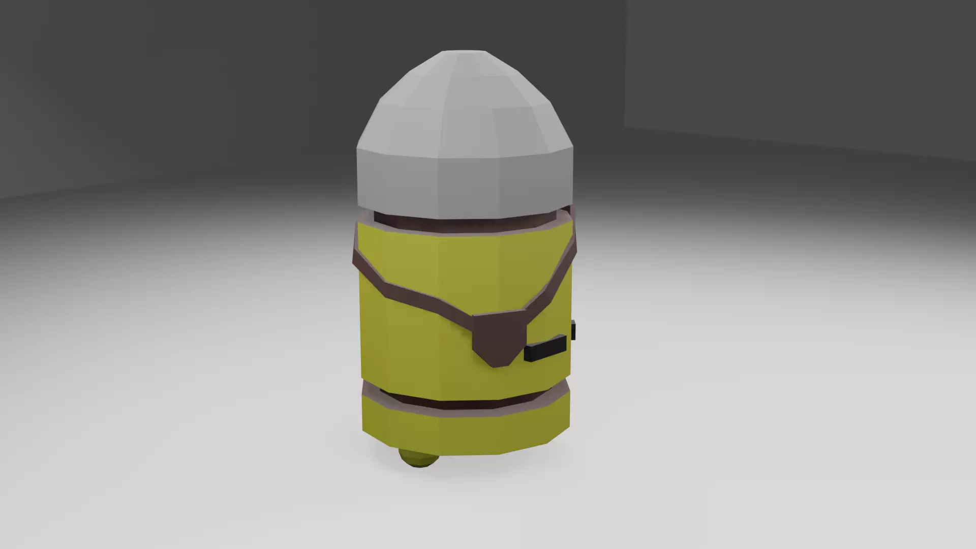 Veteran Bullet Kin Low Polly Model Free low-poly 3D model Free low-poly 3D model_1