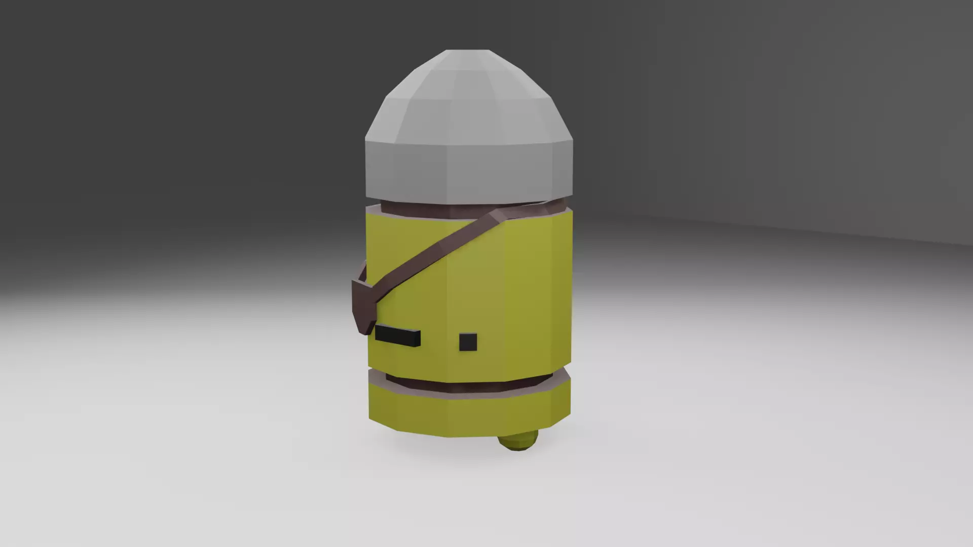 Veteran Bullet Kin Low Polly Model Free low-poly 3D model Free low-poly 3D model_0