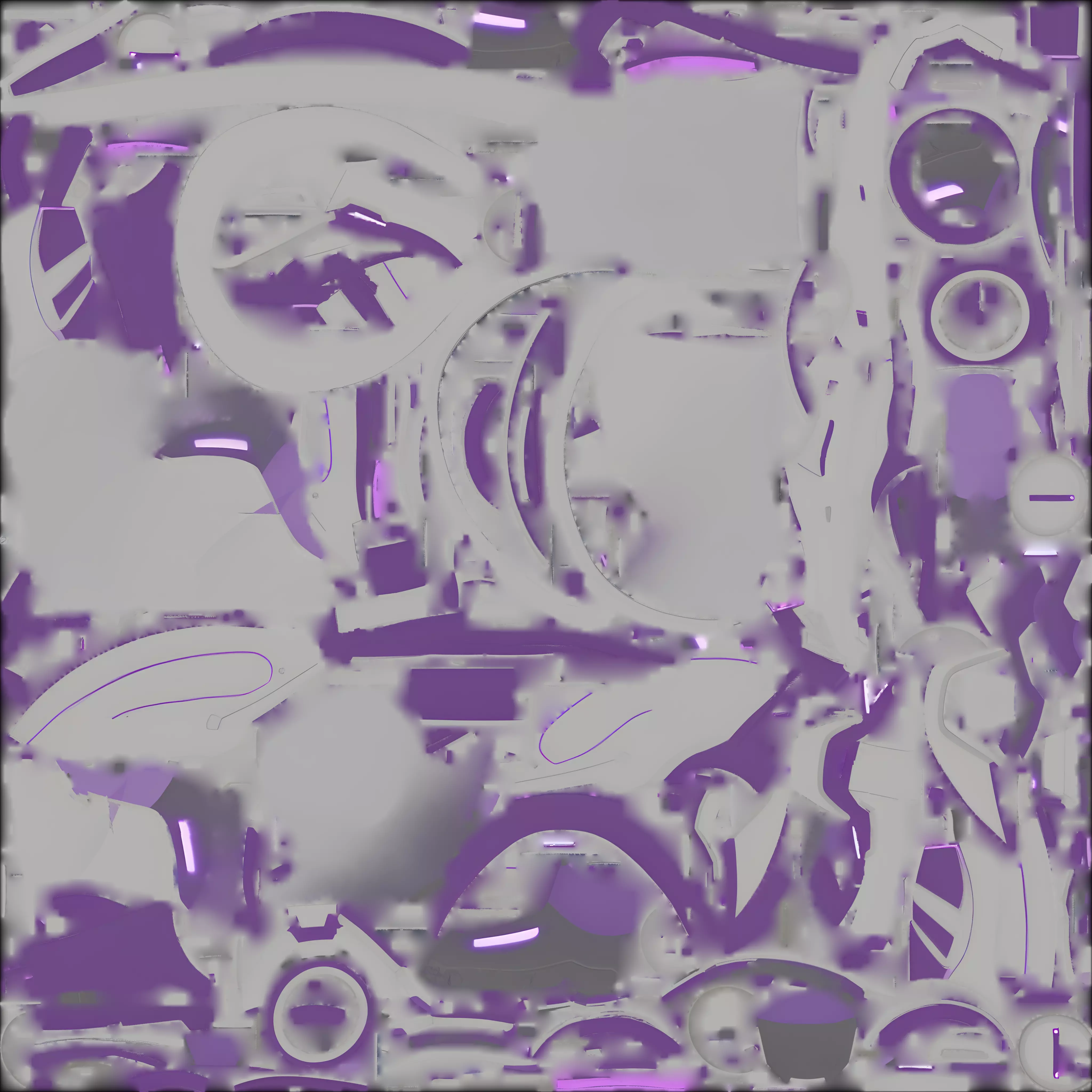 Cosmic Cybernetic Combat Helmet 3D Model Galactic Pilot Headgear Low-poly 3D model_2