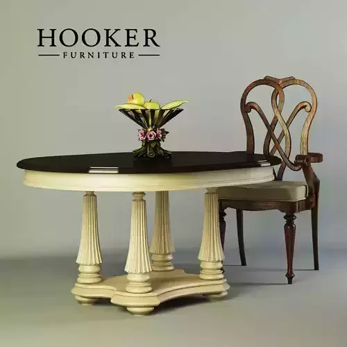 Table chair Hooker furniture 3D model