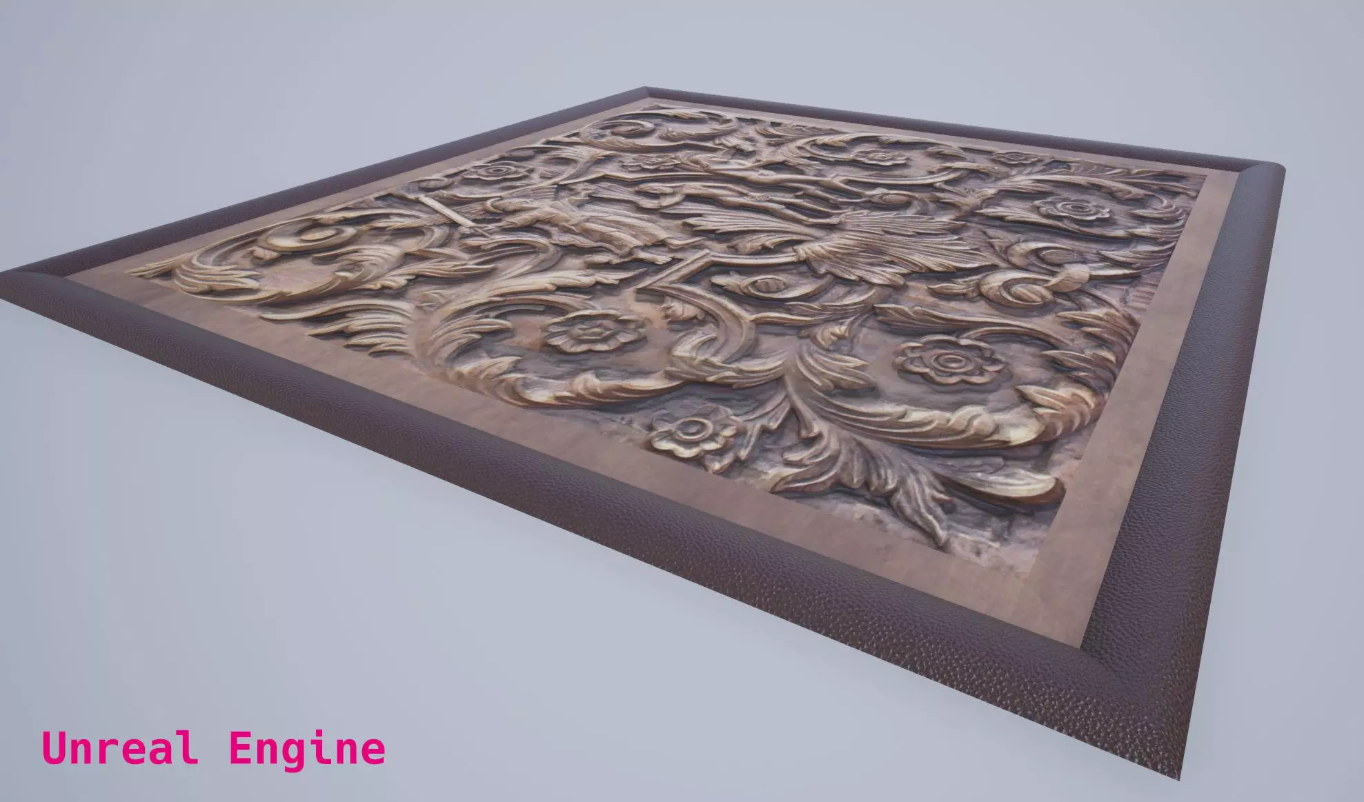 Wood Carving Low-poly 3D model_4