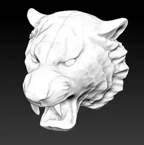 tiger head 3D print model