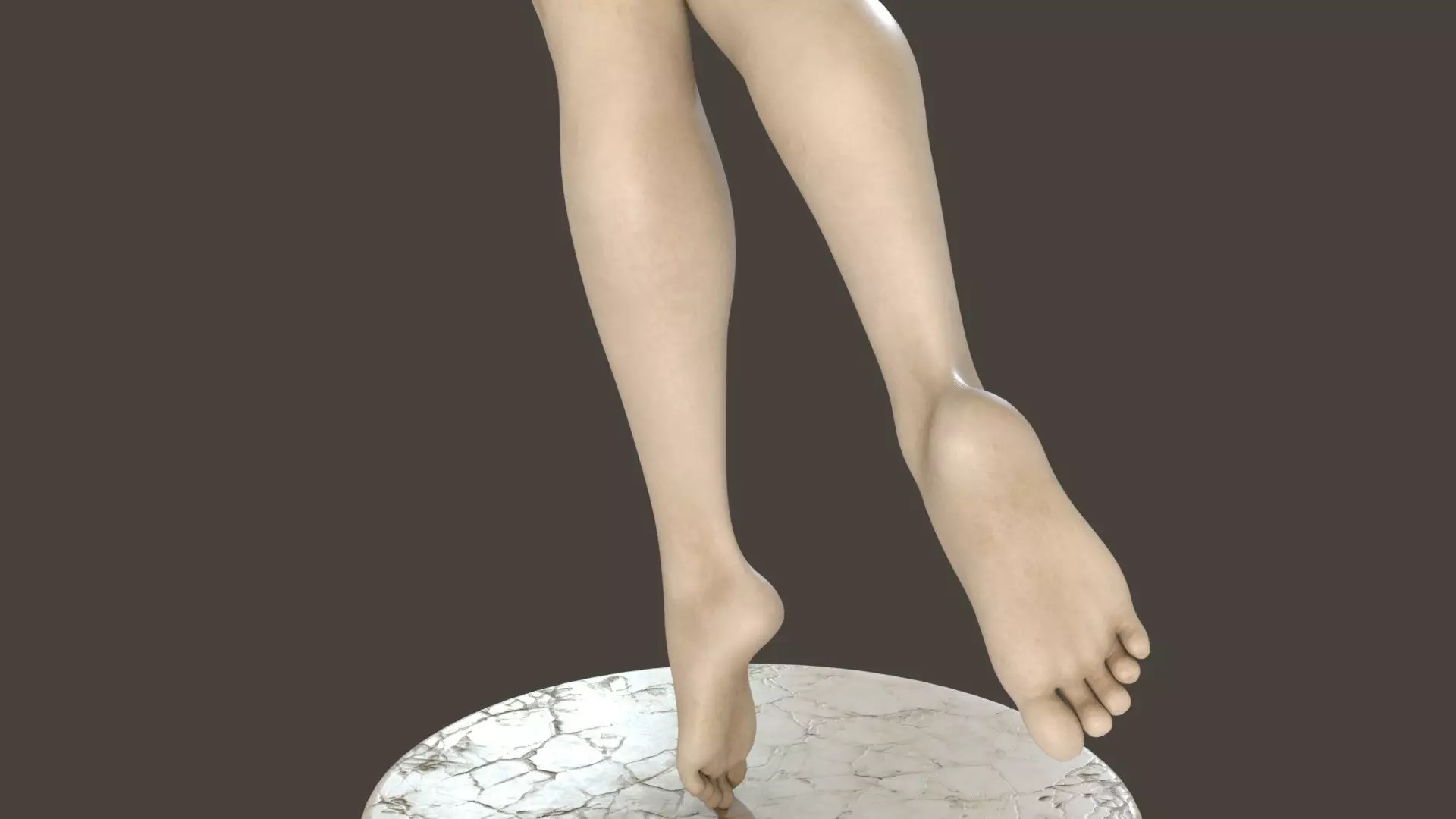 Ballerina Low-poly 3D model_6