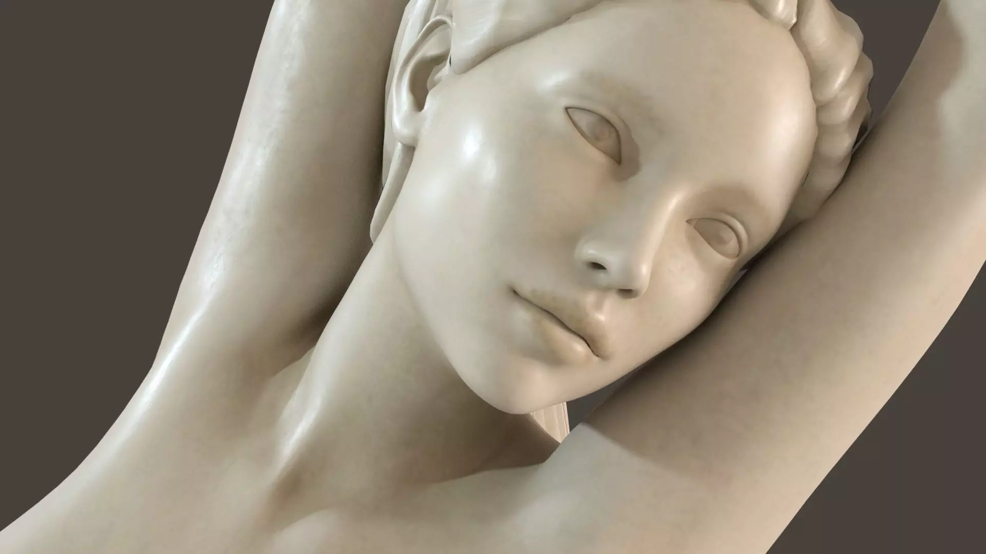 Ballerina Low-poly 3D model_5