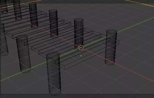 Low Poly Wooden Pier Low-poly 3D model_2