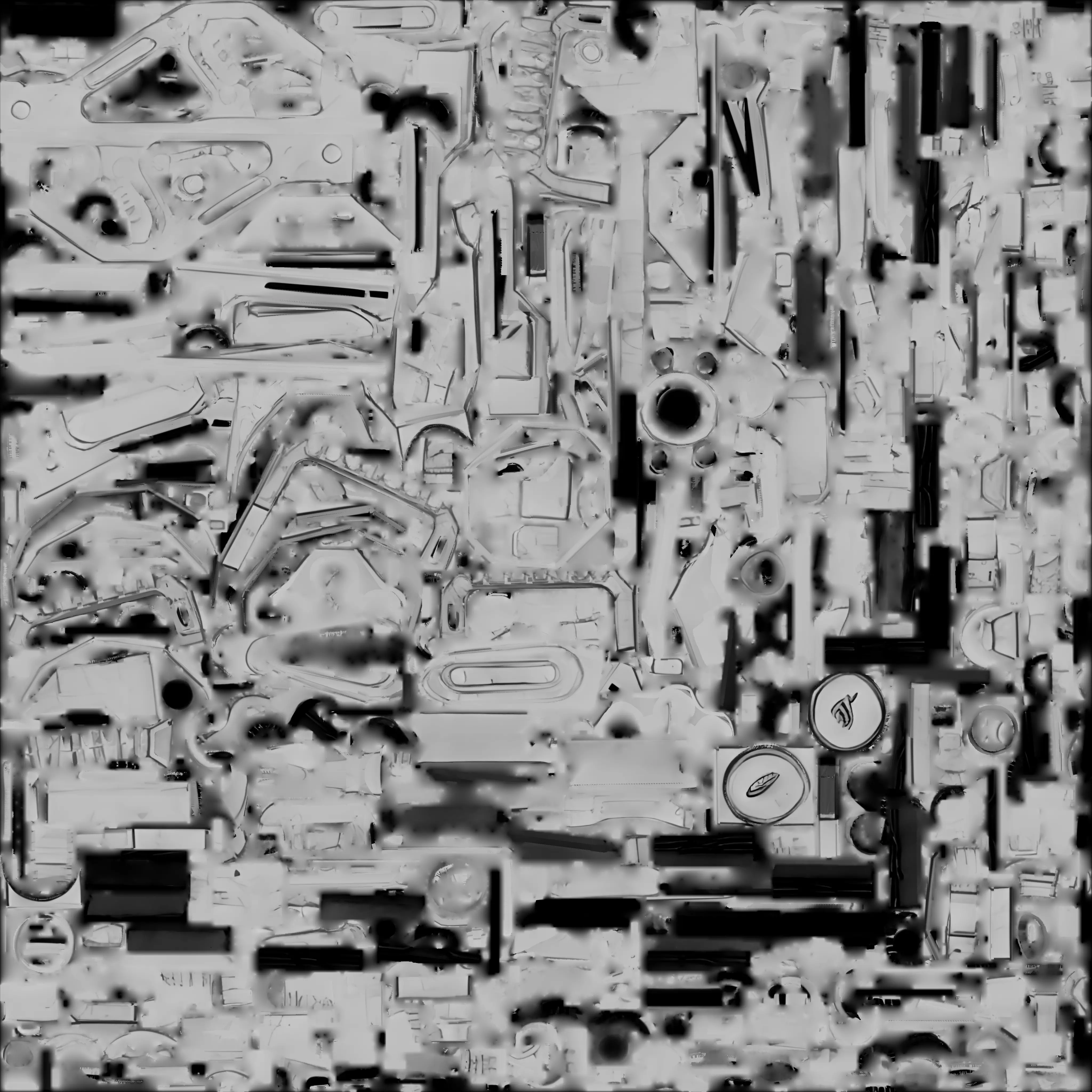 Sci-Fi Plasma Gatling Gun 3D Model Cosmic Energy Cannon Low-poly 3D model_4