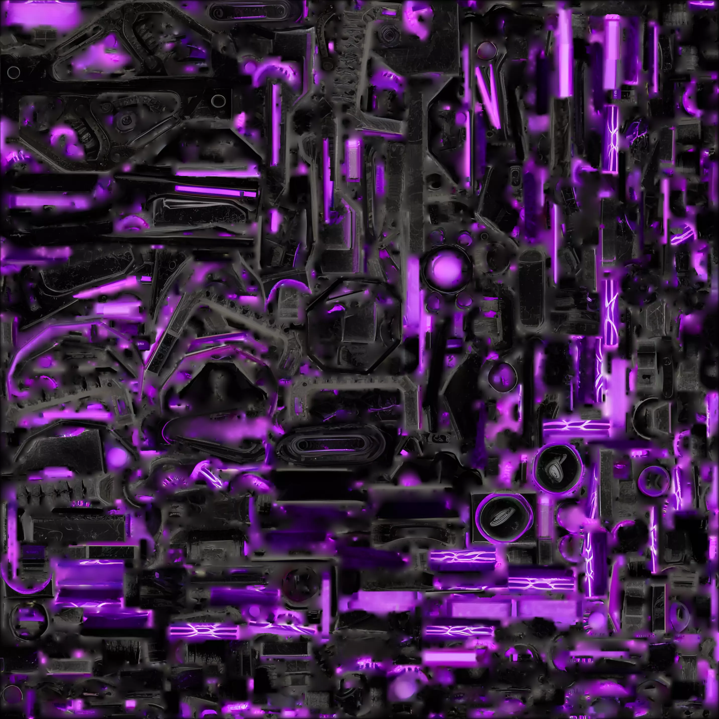 Sci-Fi Plasma Gatling Gun 3D Model Cosmic Energy Cannon Low-poly 3D model_1