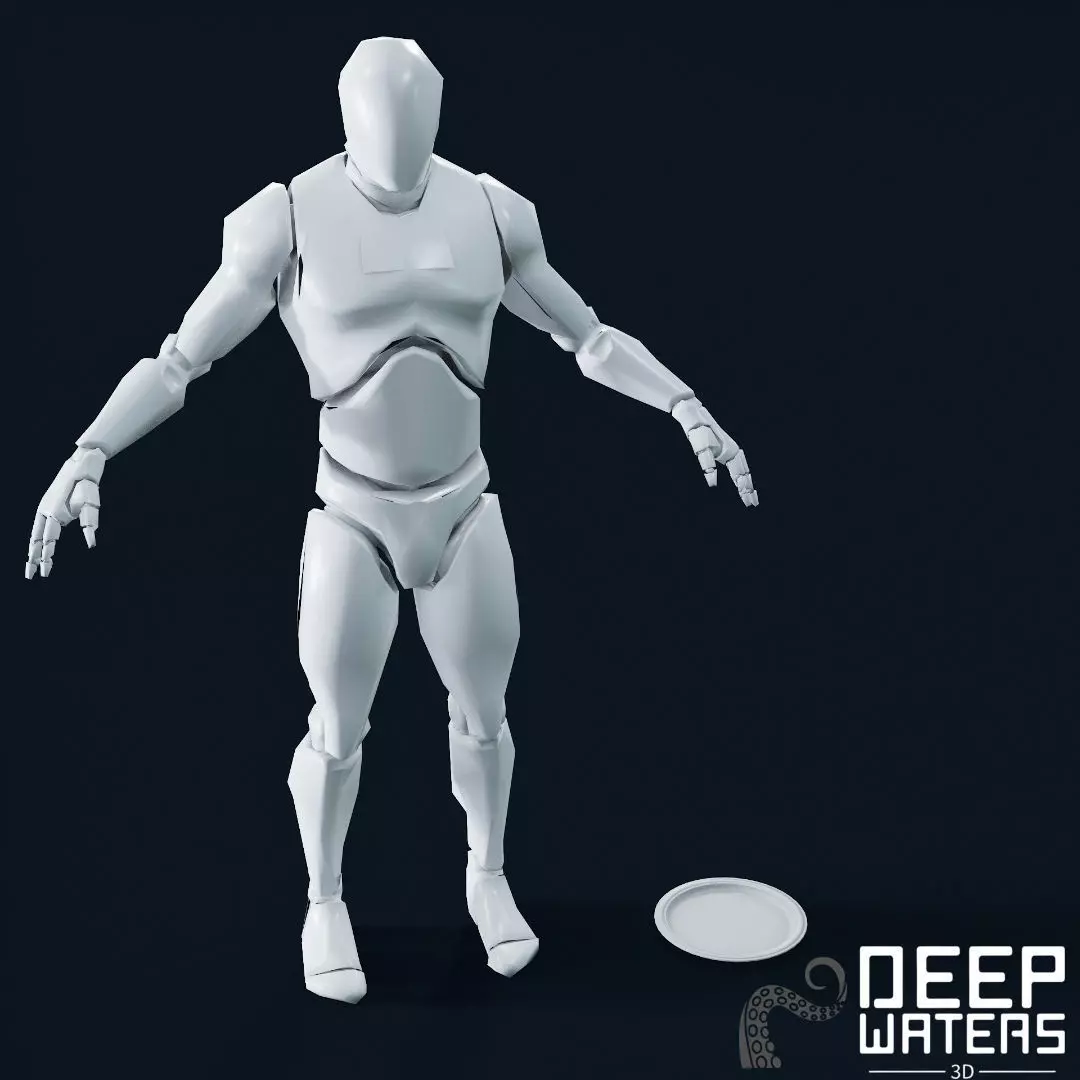 Plastic Plate - PBR Game Ready  Low-poly 3D model_2