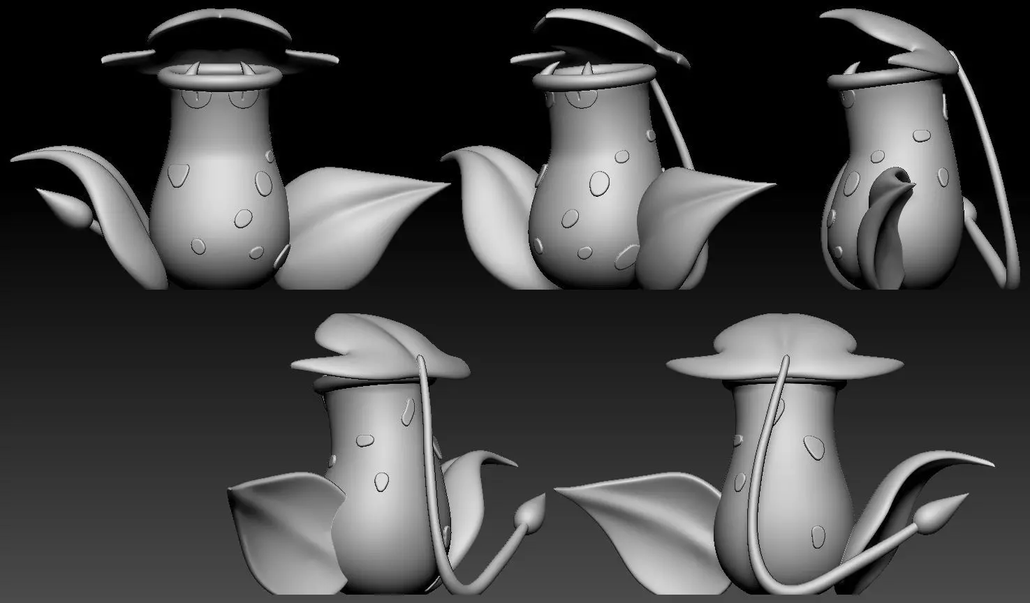 Bellsprout Weepinbell Victreebel Pokemon Fanart Pack 3D print model_4