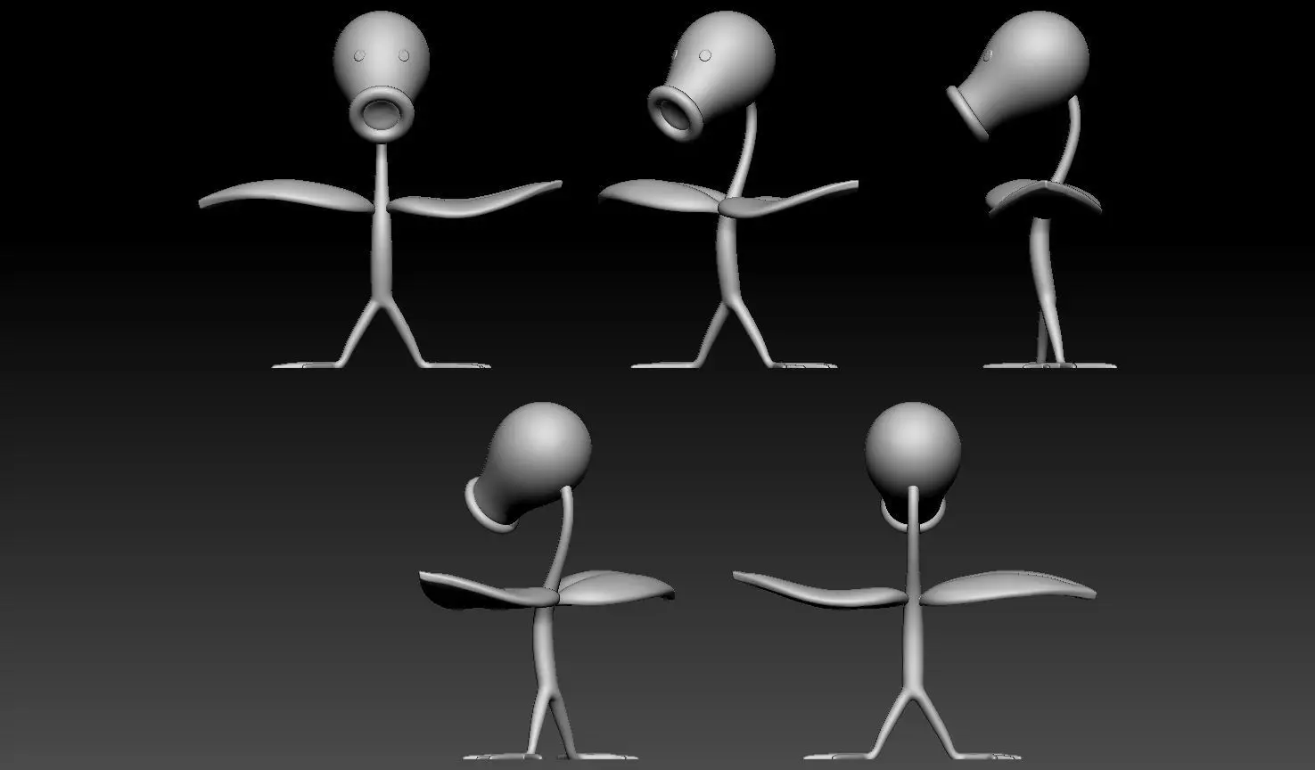 Bellsprout Weepinbell Victreebel Pokemon Fanart Pack 3D print model_6