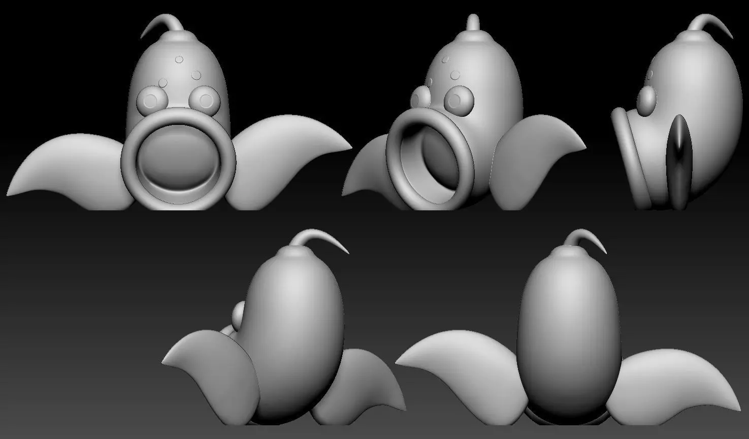 Bellsprout Weepinbell Victreebel Pokemon Fanart Pack 3D print model_5