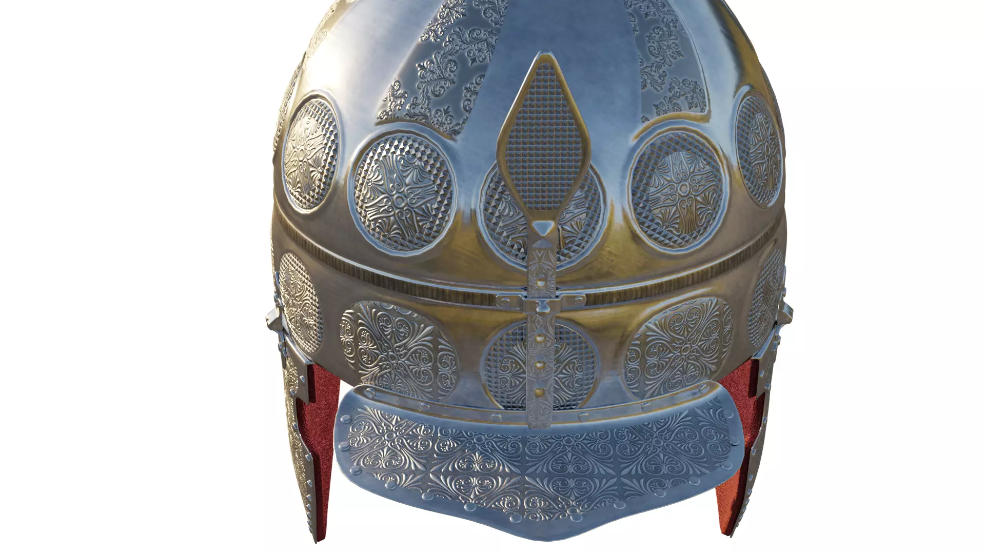 Medieval Helmet 3D model_6
