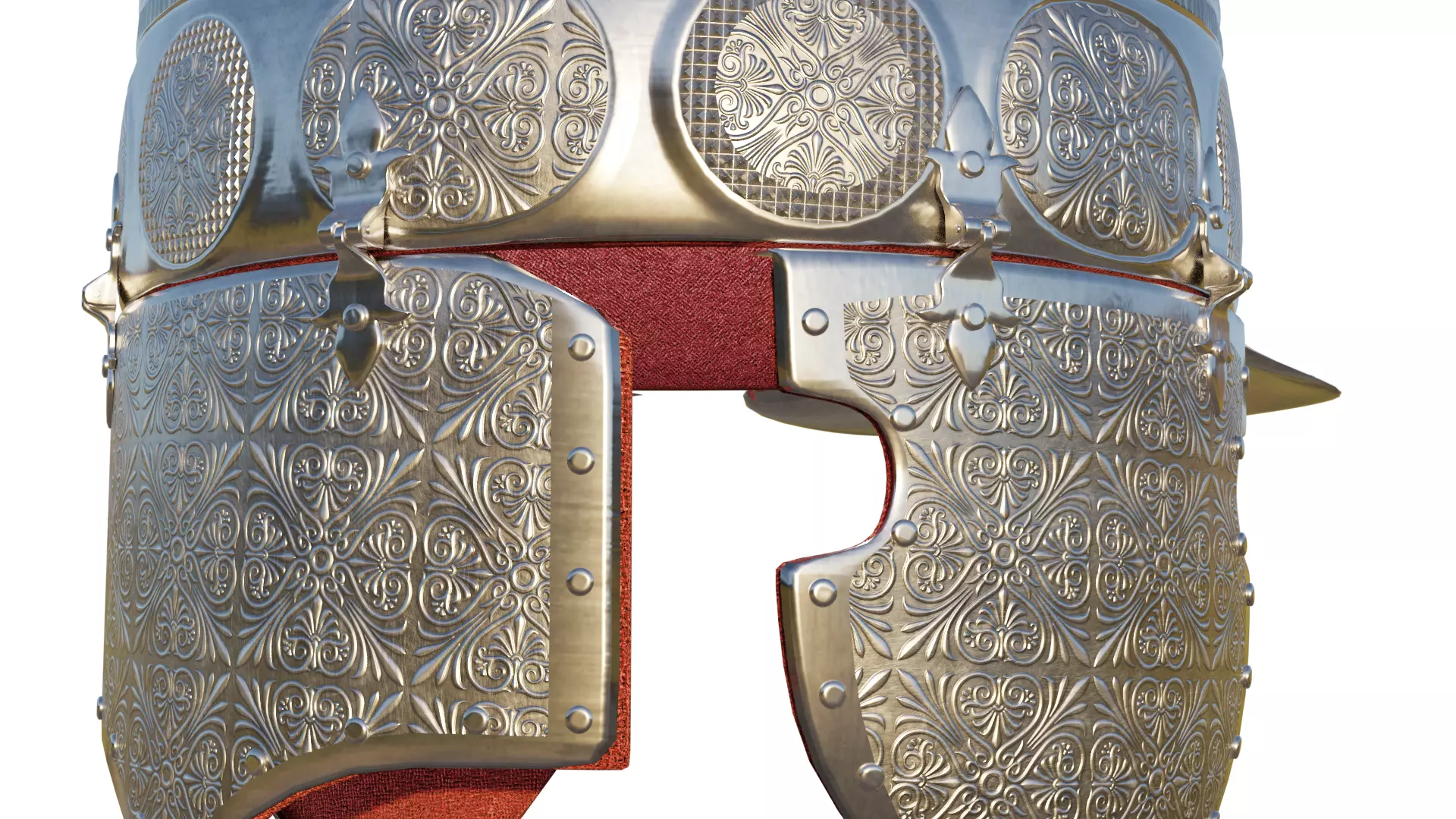 Medieval Helmet 3D model_5