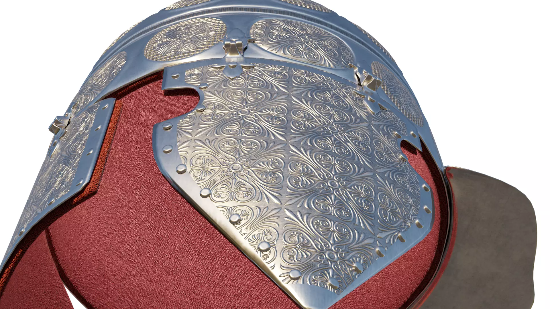 Medieval Helmet 3D model_10