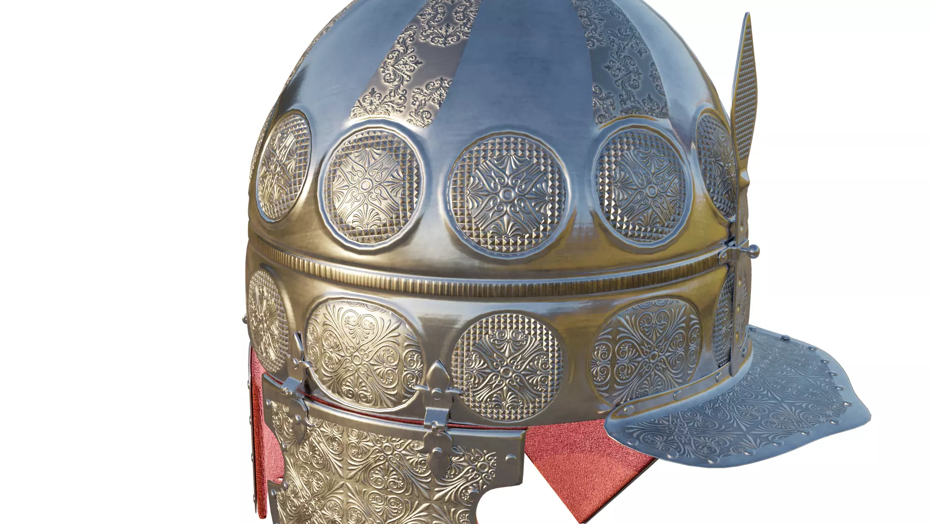 Medieval Helmet 3D model_0