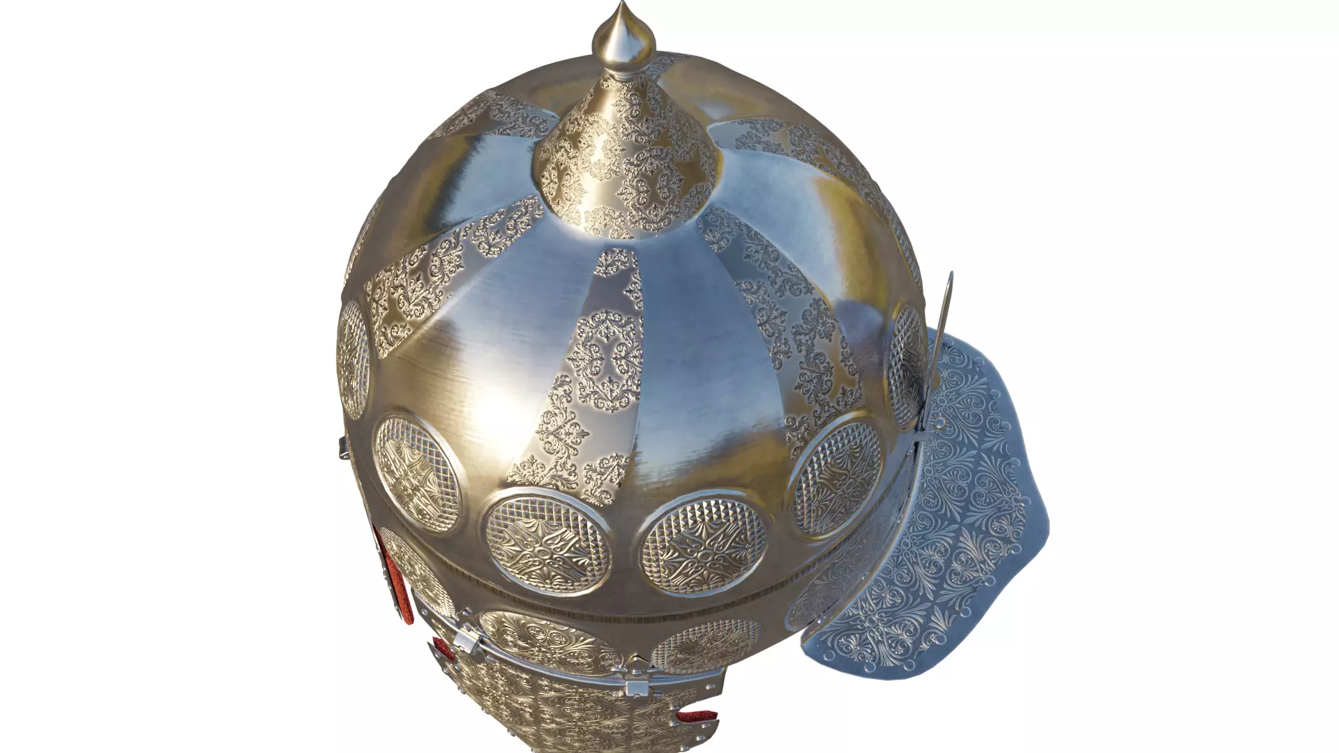 Medieval Helmet 3D model_3