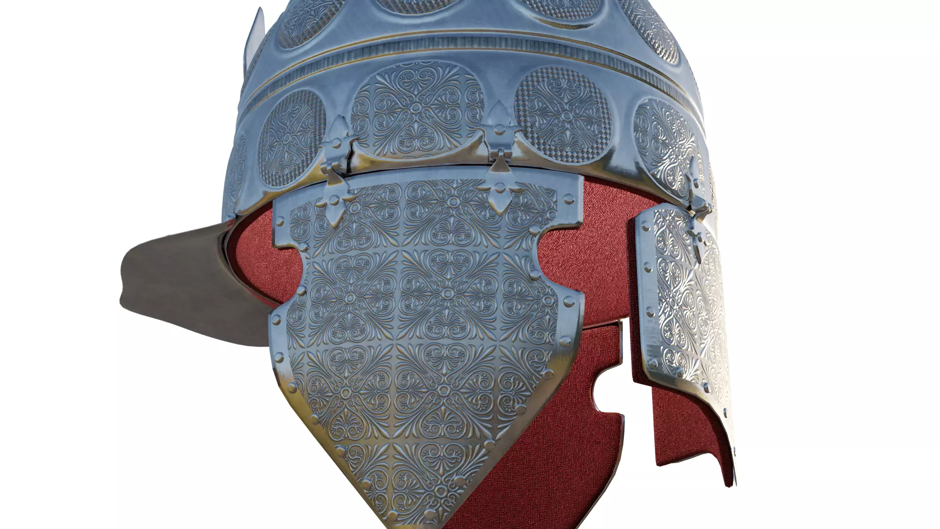 Medieval Helmet 3D model_8