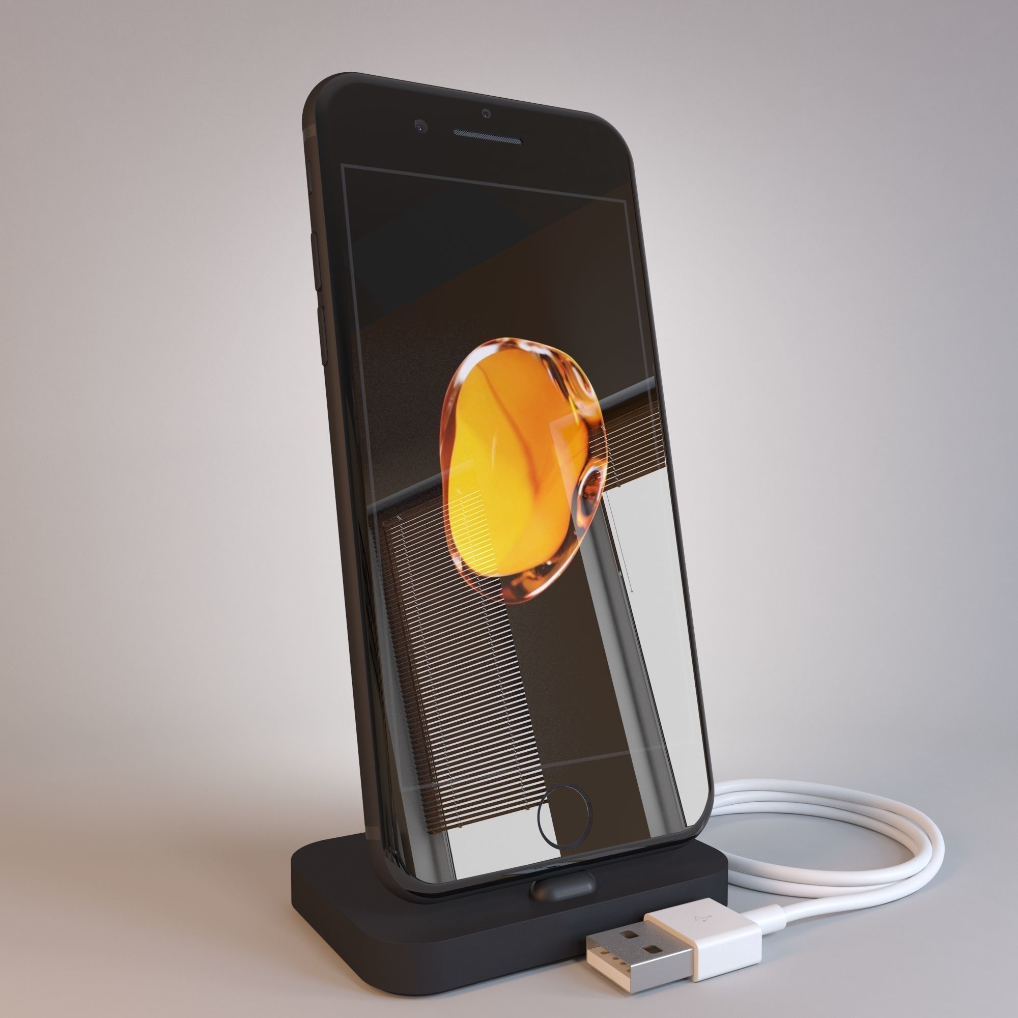 Apple iPhone 7 on All Color  3D model_5