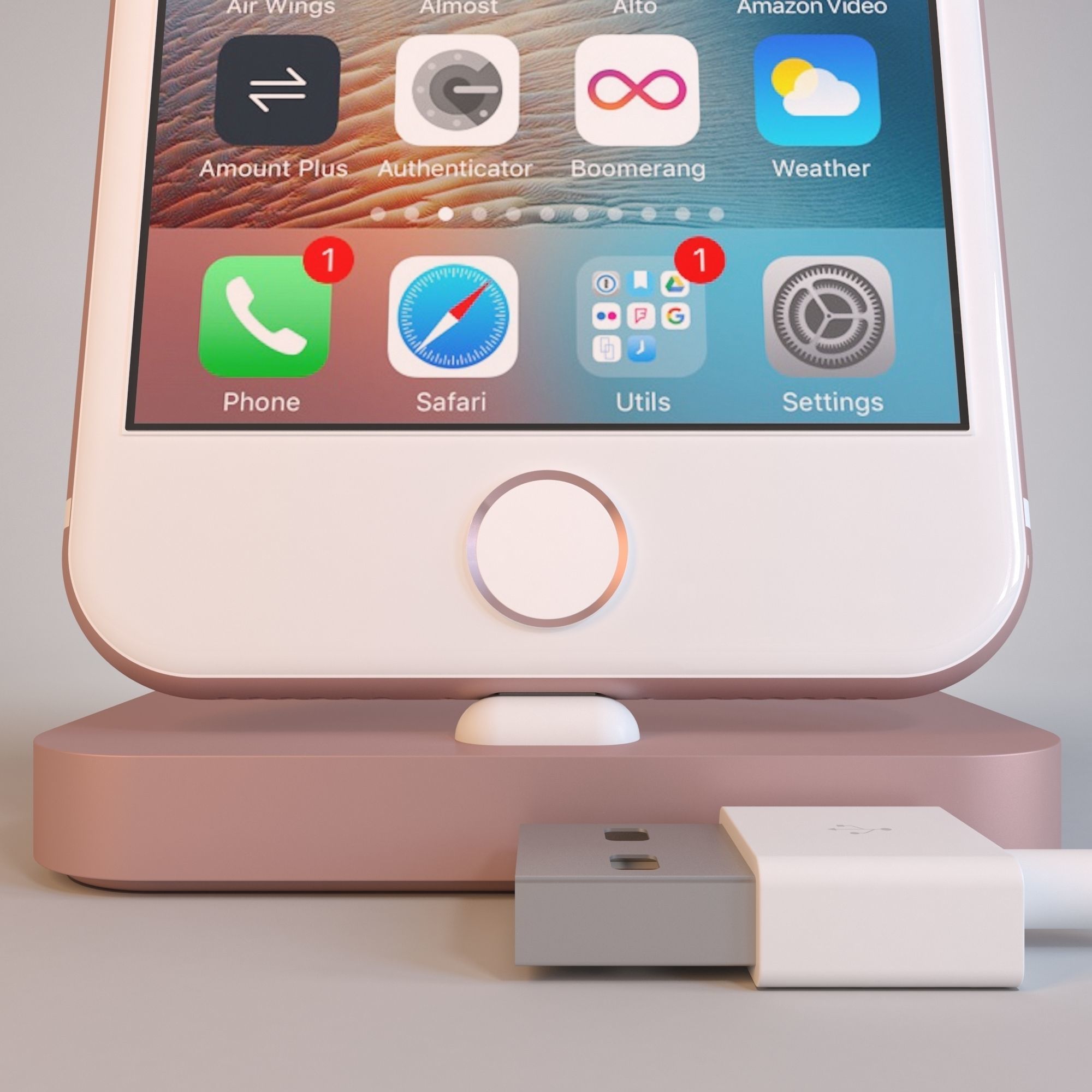 Apple iPhone 7 on All Color  3D model_21