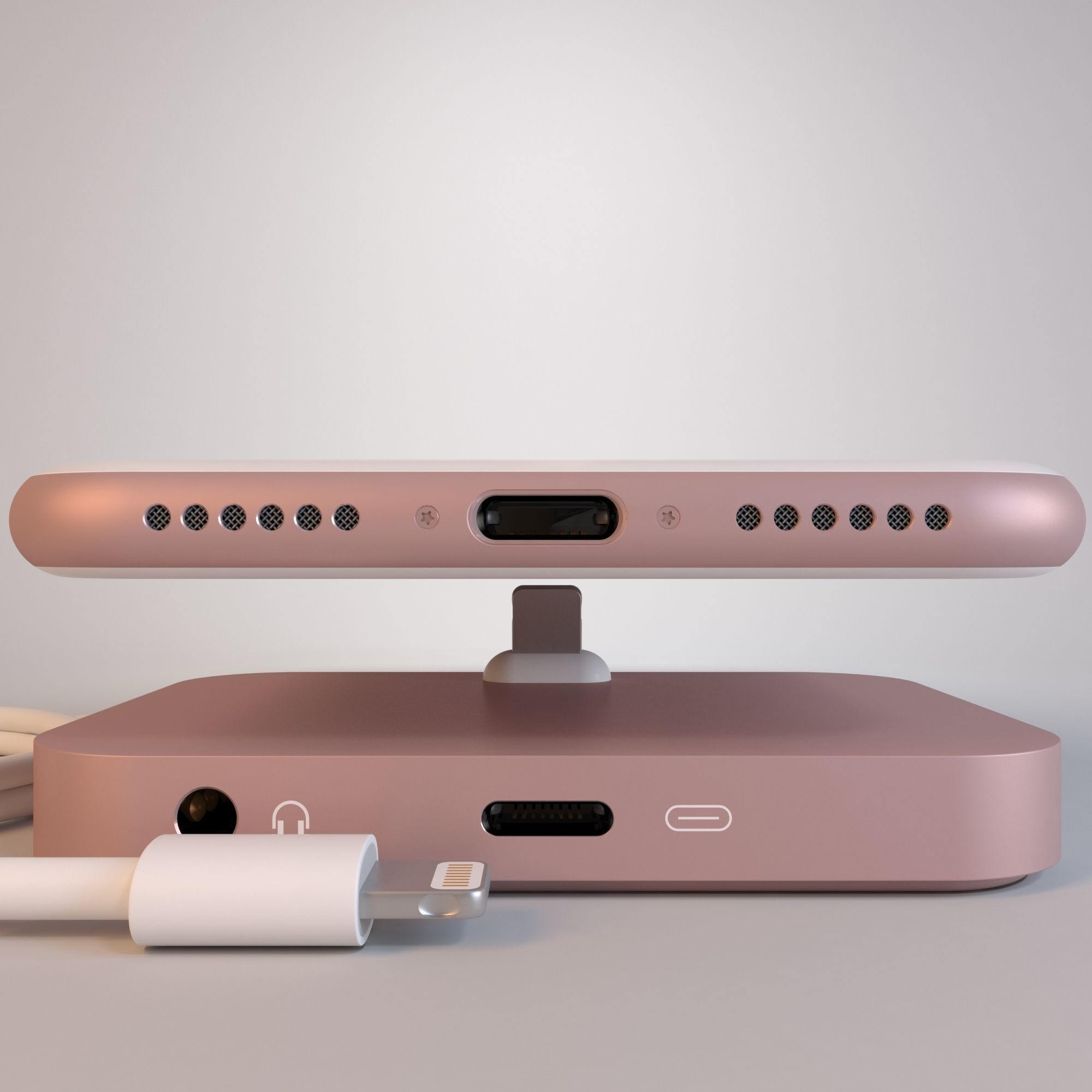 Apple iPhone 7 on All Color  3D model_27