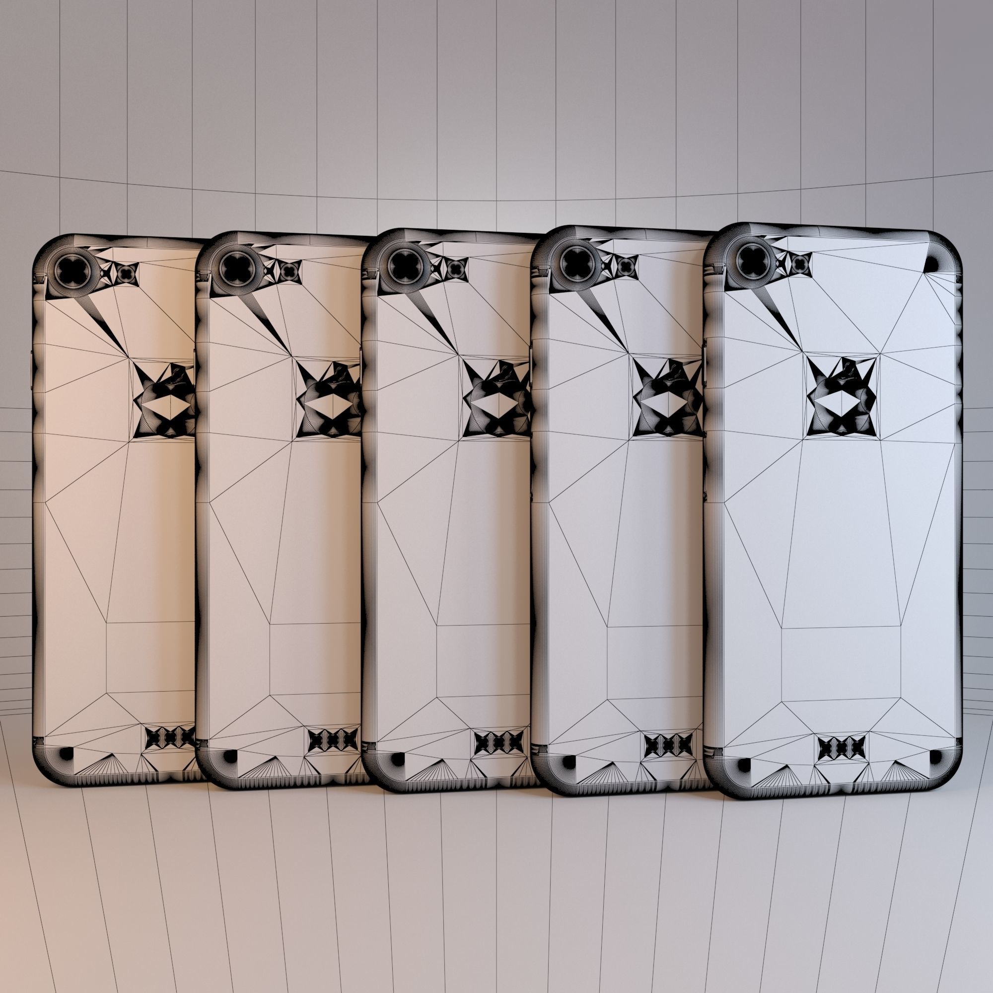 Apple iPhone 7 on All Color  3D model_14