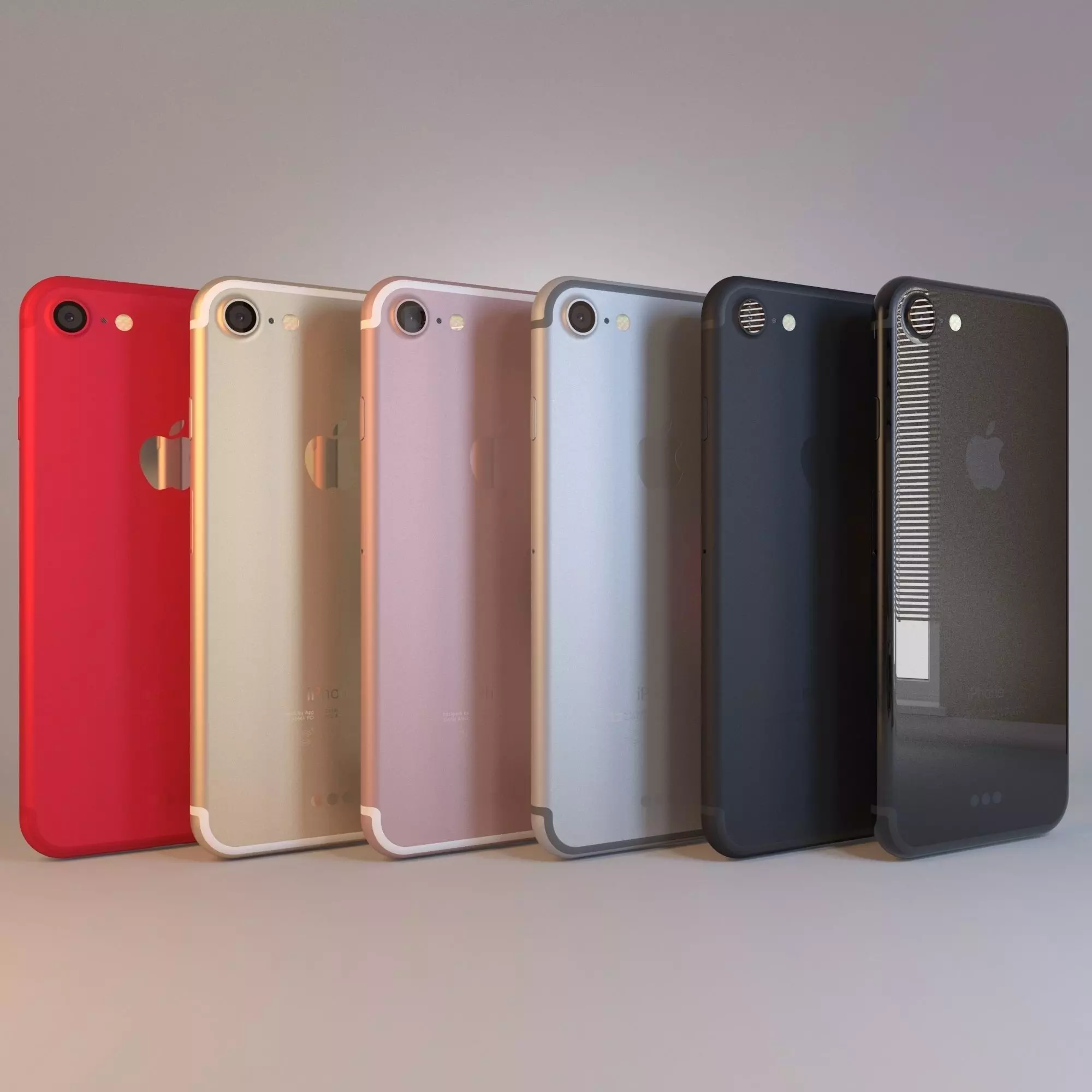 Apple iPhone 7 on All Color  3D model_0