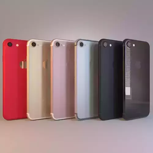 Apple iPhone 7 on All Color  3D model