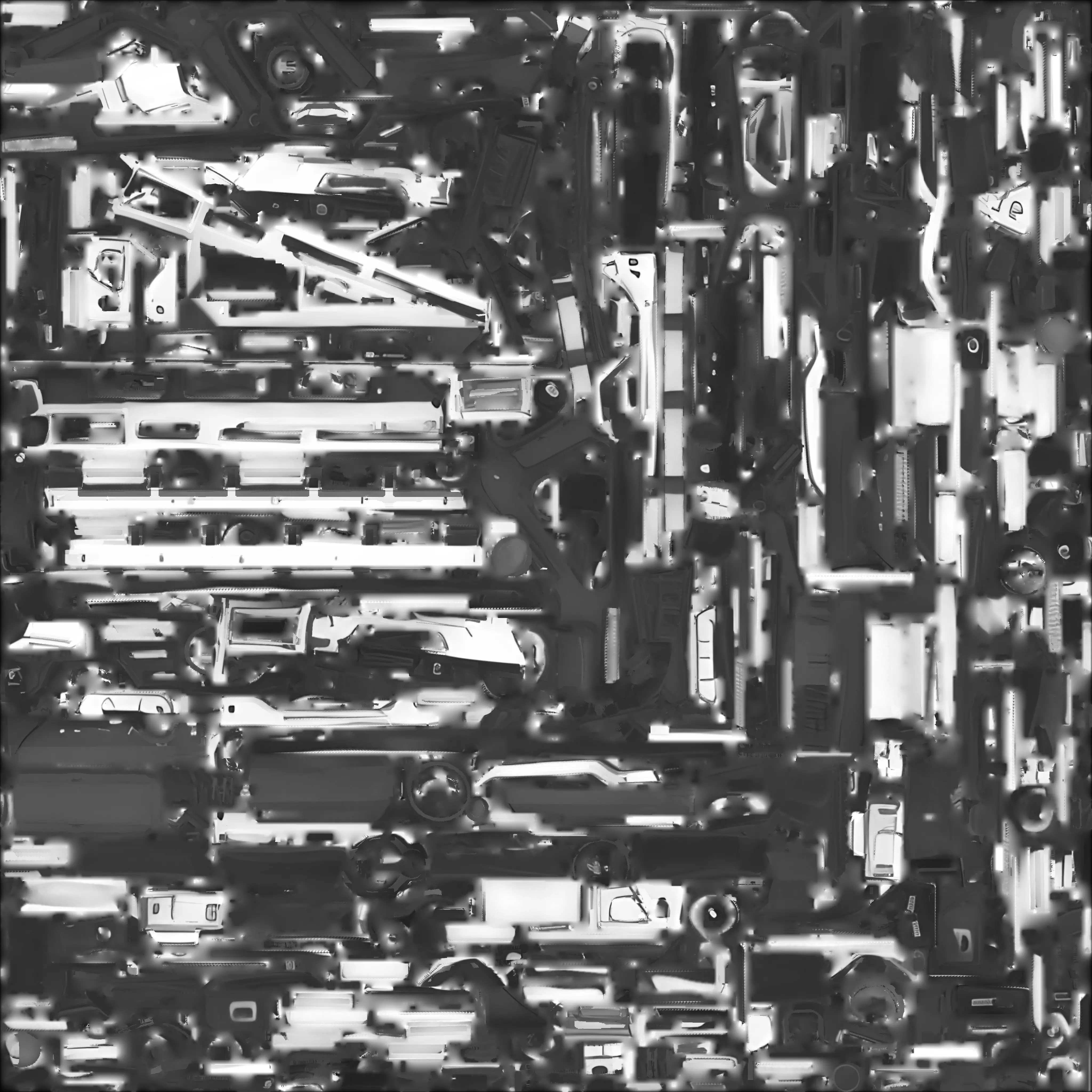 Sci-Fi Plasma Energy Rifle 3D Model Cosmic Assault Weapon Low-poly 3D model_2