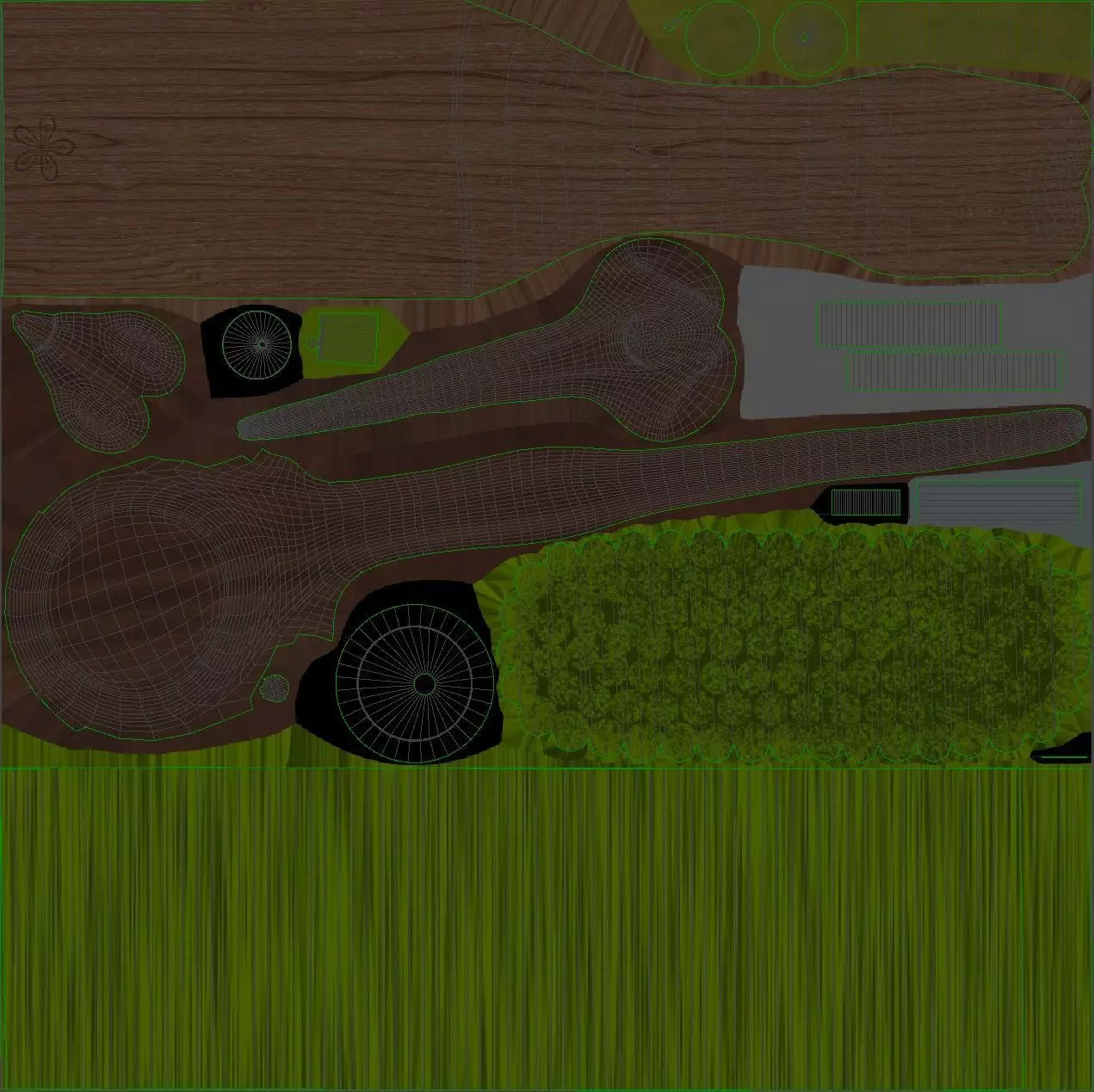 Bathroom set Low-poly 3D model_8