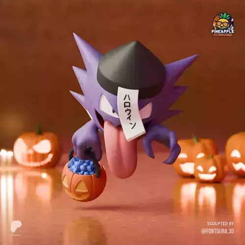 Pokemon - Yokai Haunter Halloween 3D print model