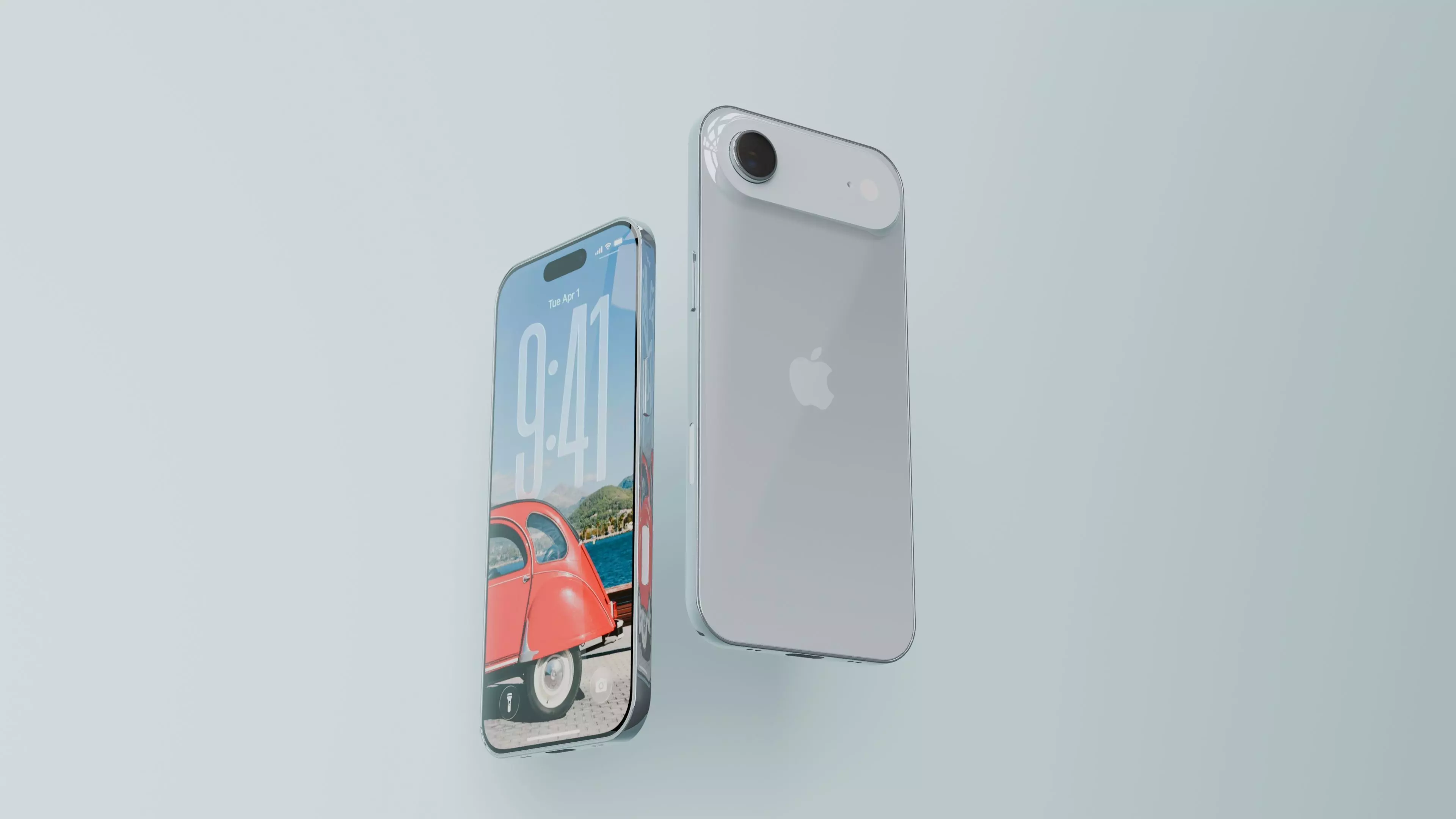 iPhone 17 Air Realistic 3D Smartphone Model Free 3D model_1