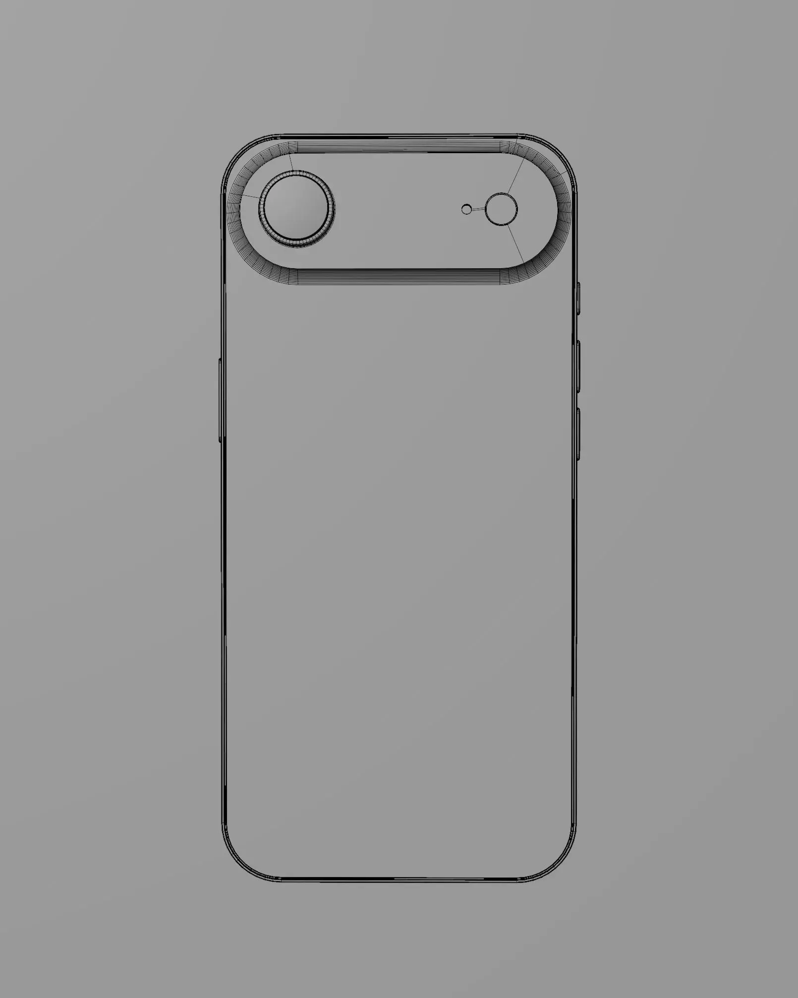 iPhone 17 Air Realistic 3D Smartphone Model Free 3D model_11