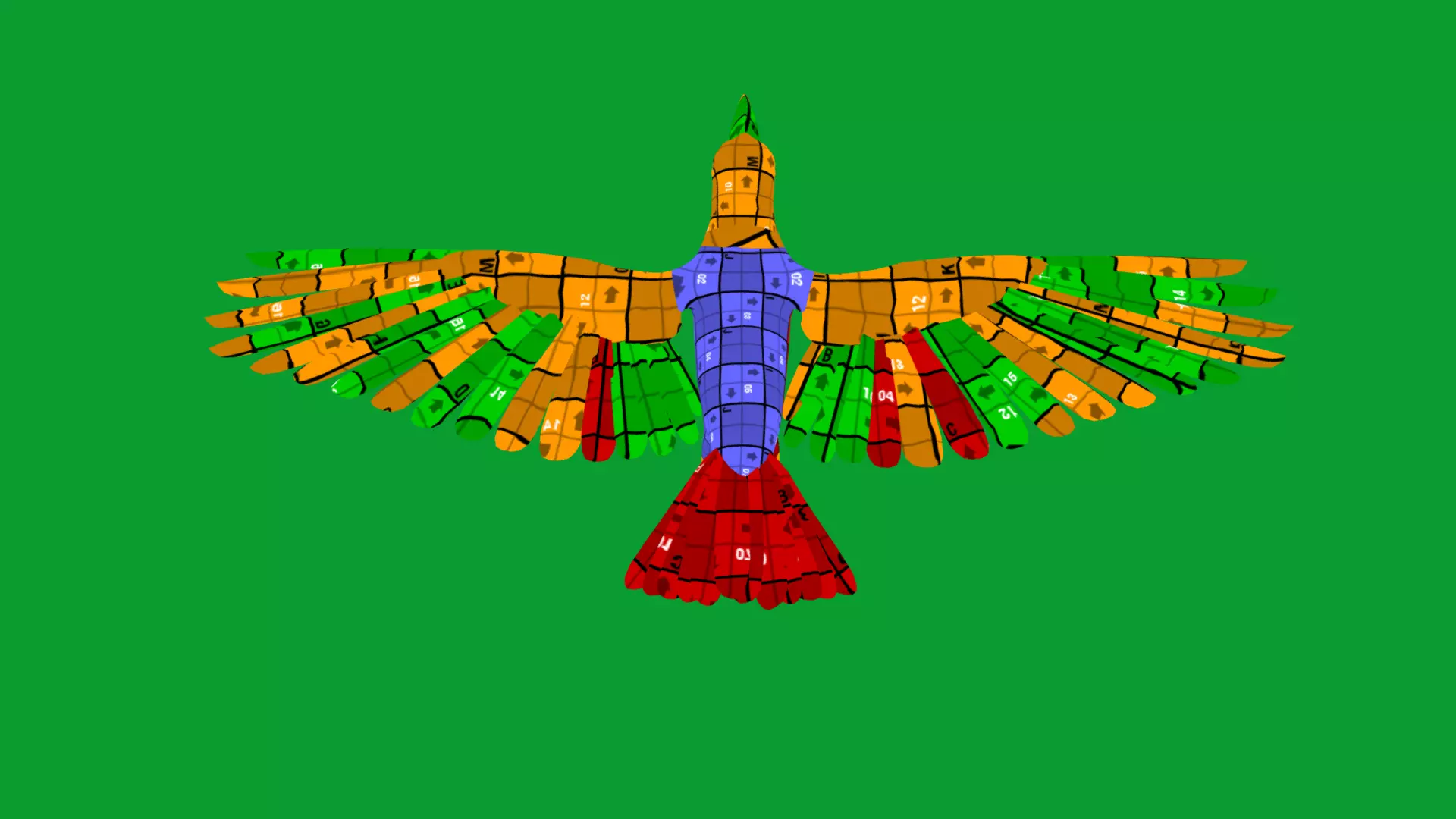 Channel Billed Toucan Bird Low-poly 3D model_53