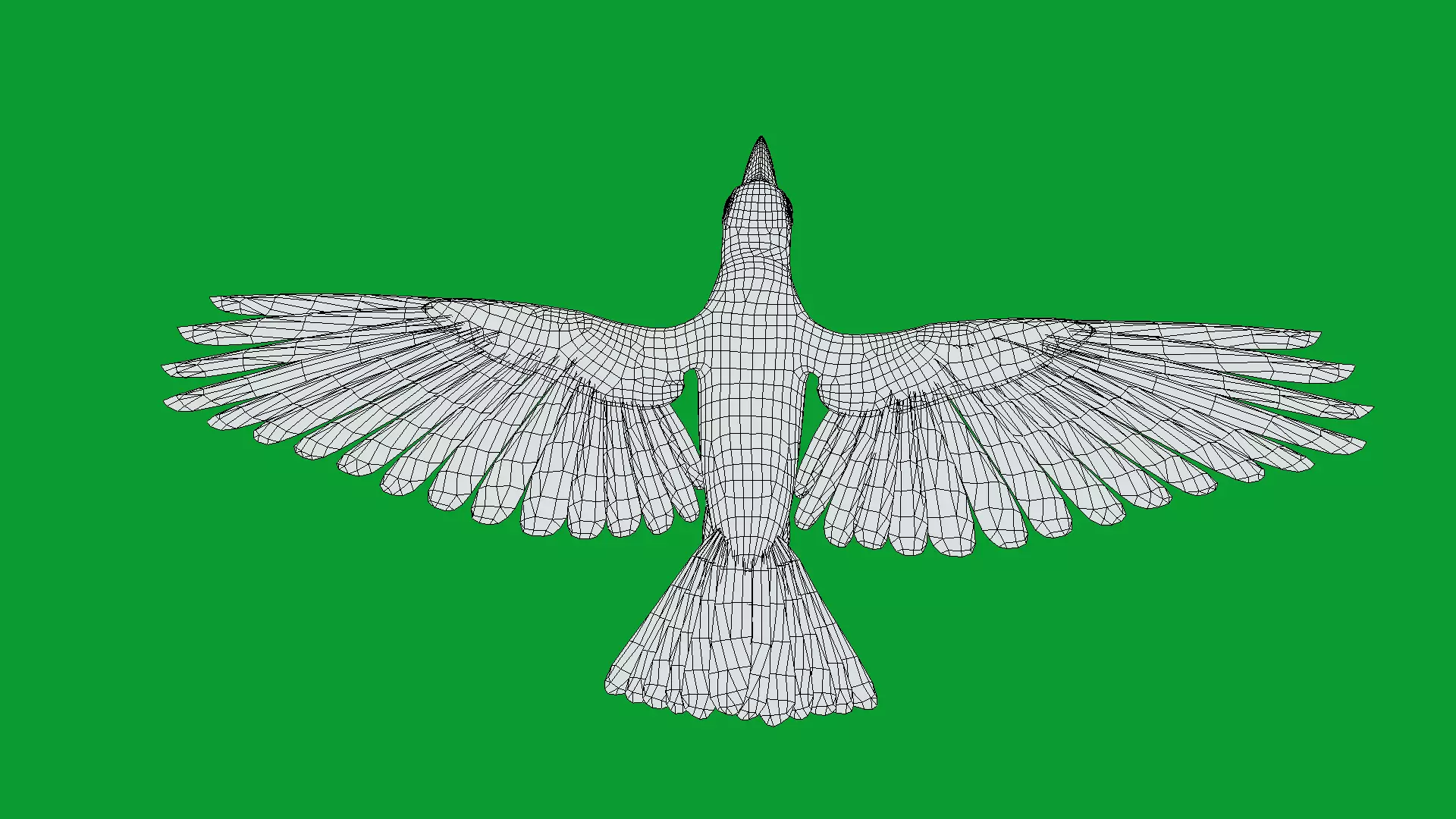 Channel Billed Toucan Bird Low-poly 3D model_8