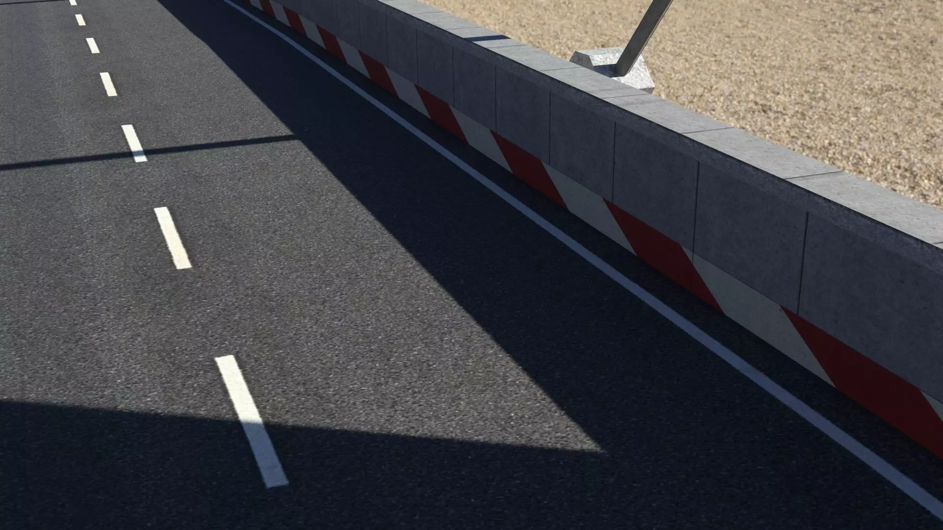 Cable Bridge Low-poly 3D model_6