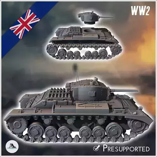 Valentine Mark Mk II infantry tank - UK United WW2 Kingdom Briti