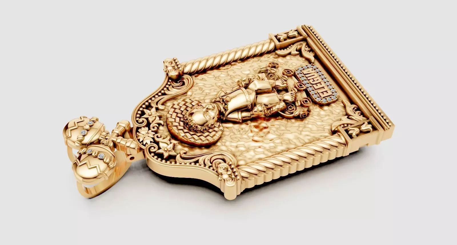 Elegua  pendant 3D print model_2