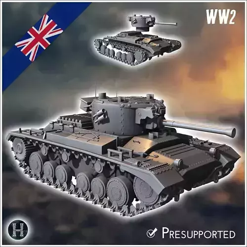 Valentine Mark Mk X infantry tank - UK United WW2 Kingdom Britis